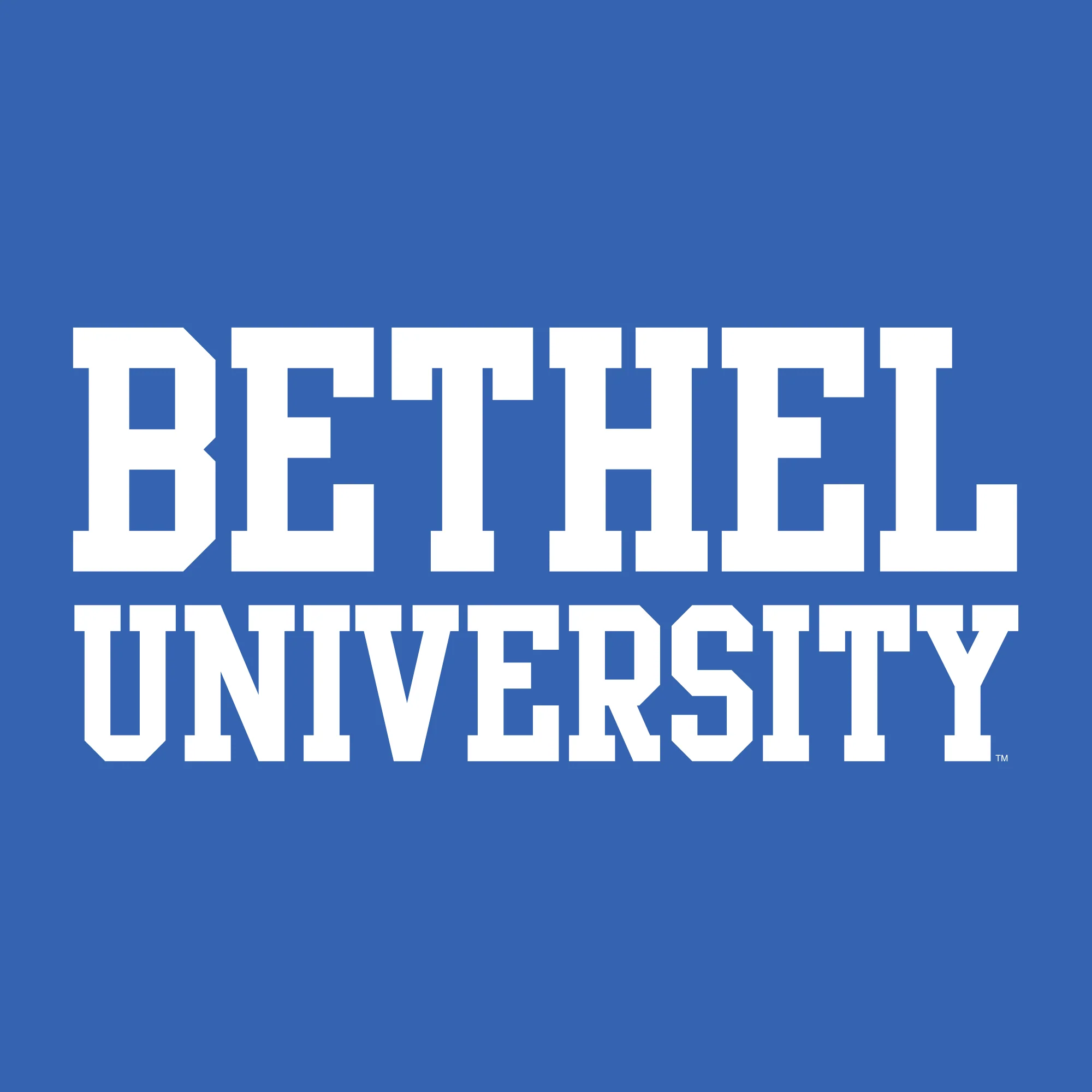 Bethel University Pilots Basic Block Women's Short Sleeve T Shirt - Royal - Image 2