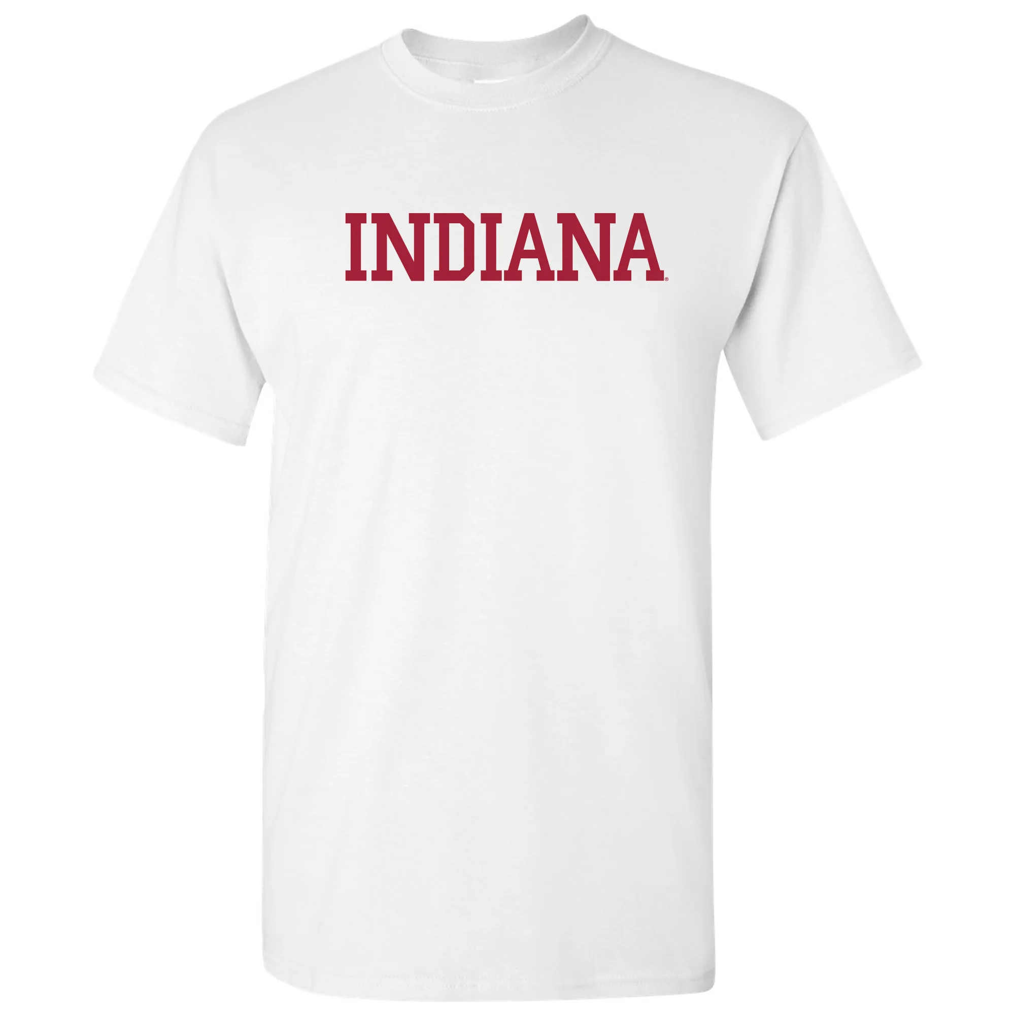 Indiana University Hoosiers Basic Block Short Sleeve T-Shirt - White