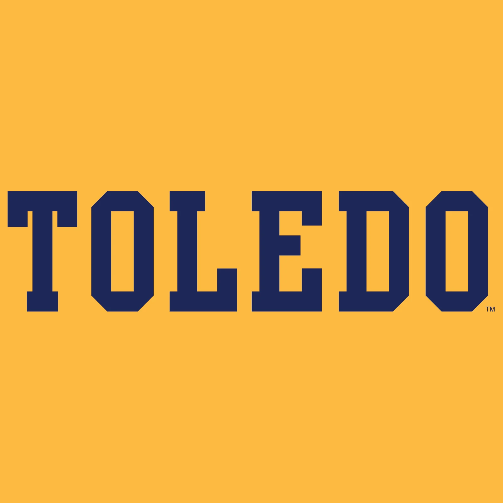 University of Toledo Rockets Basic Block Short Sleeve Tee - Gold - Image 2