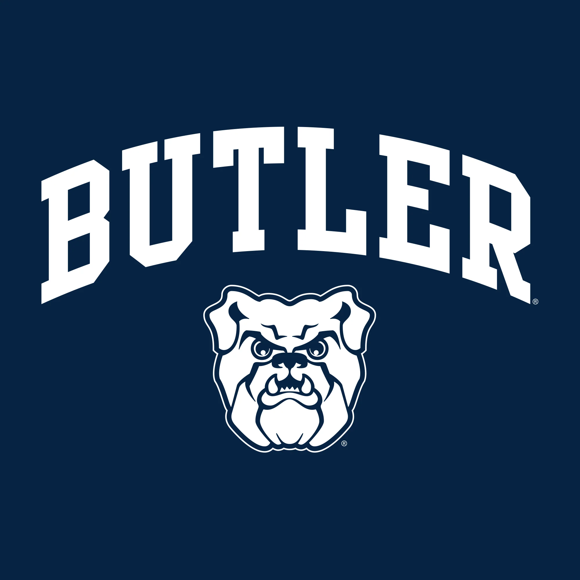 Butler University Bulldogs Arch Logo Short Sleeve T Shirt - Navy - Image 2