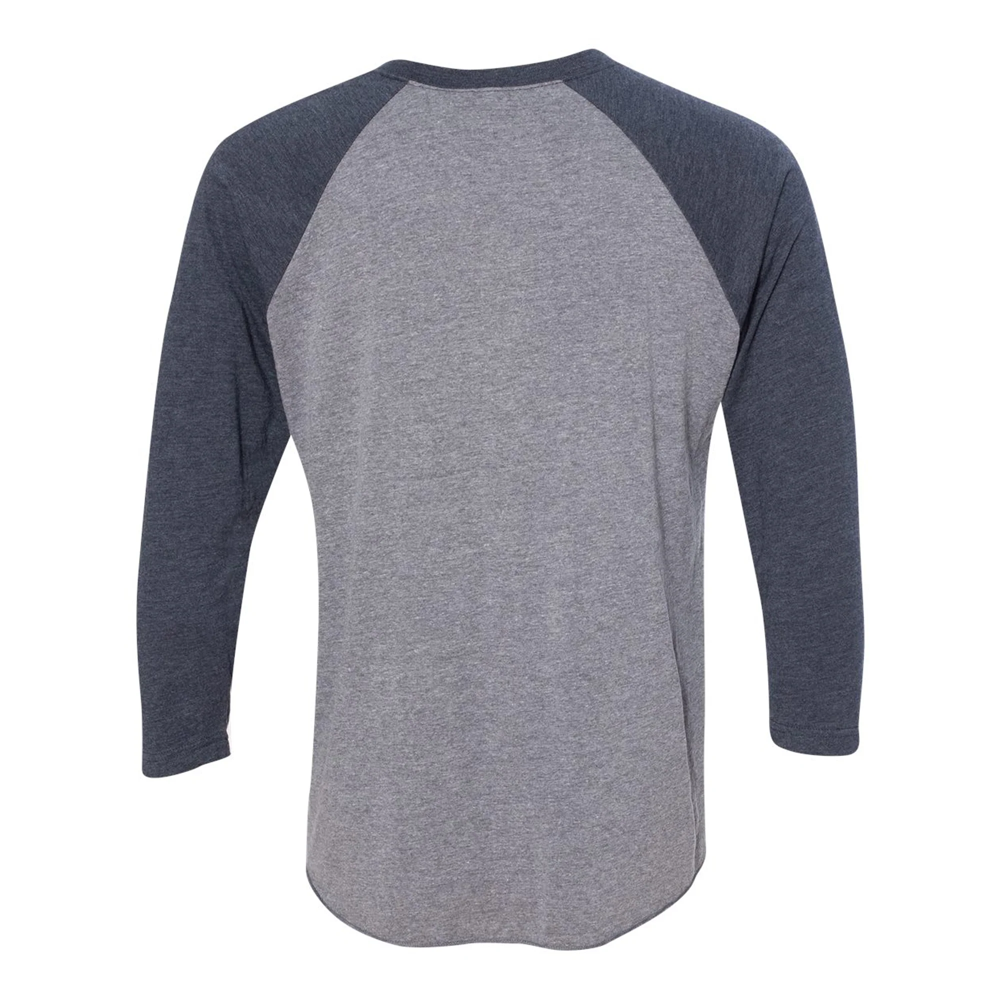 Butler University Bulldogs Baseball Jersey Script Raglan - Premium Heather/Vintage Navy - Image 3