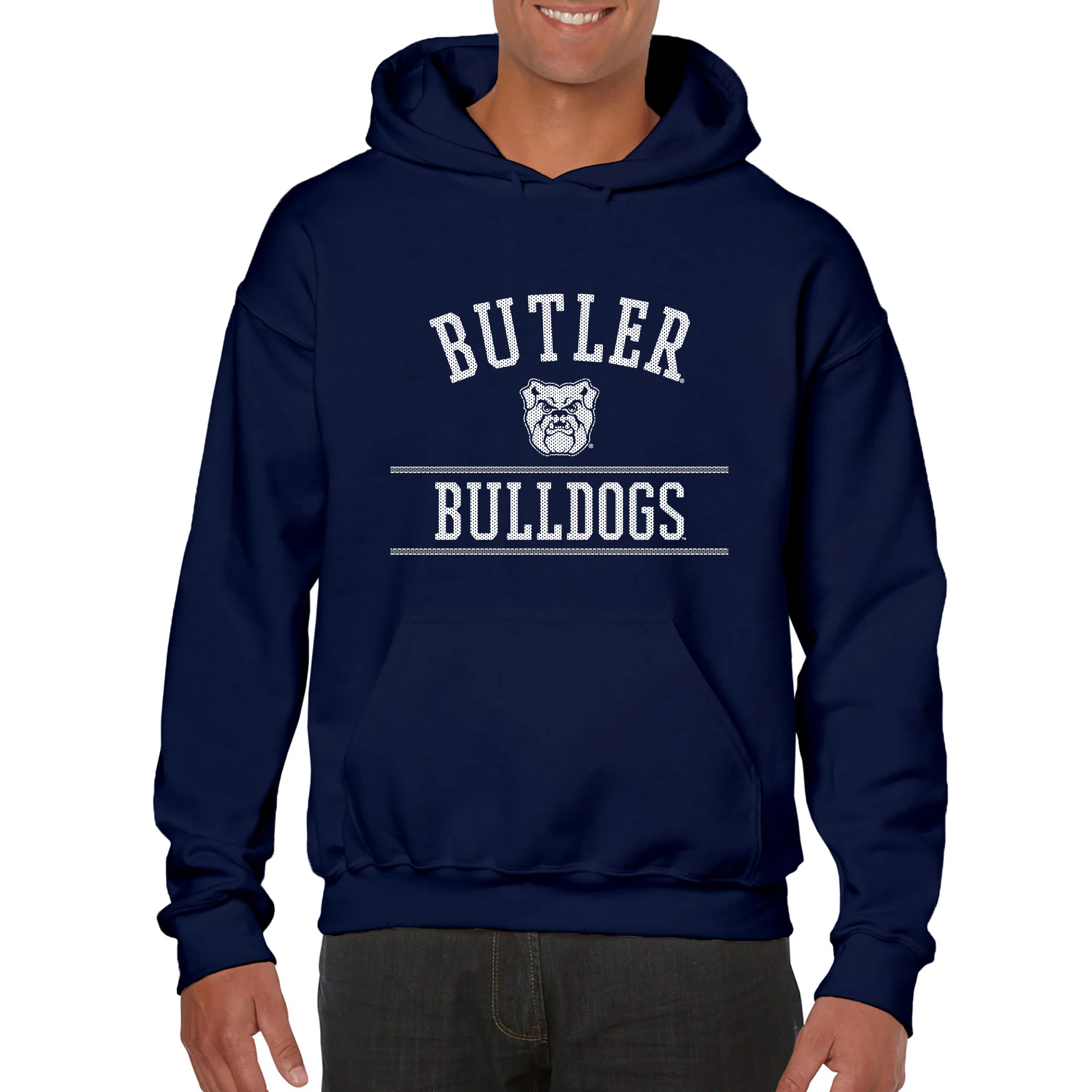 Butler University Bulldogs Mesh Arch Hoodie - Navy - Image 4