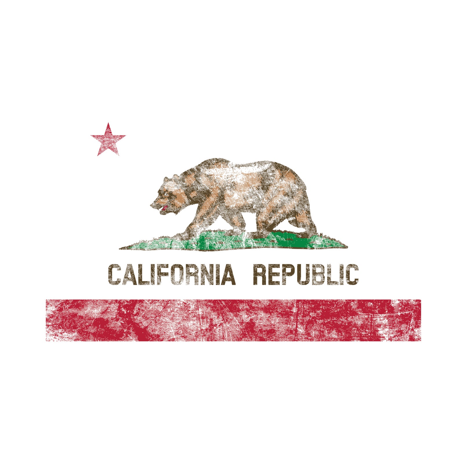 California State Flag NLA T-Shirt - White - Image 2