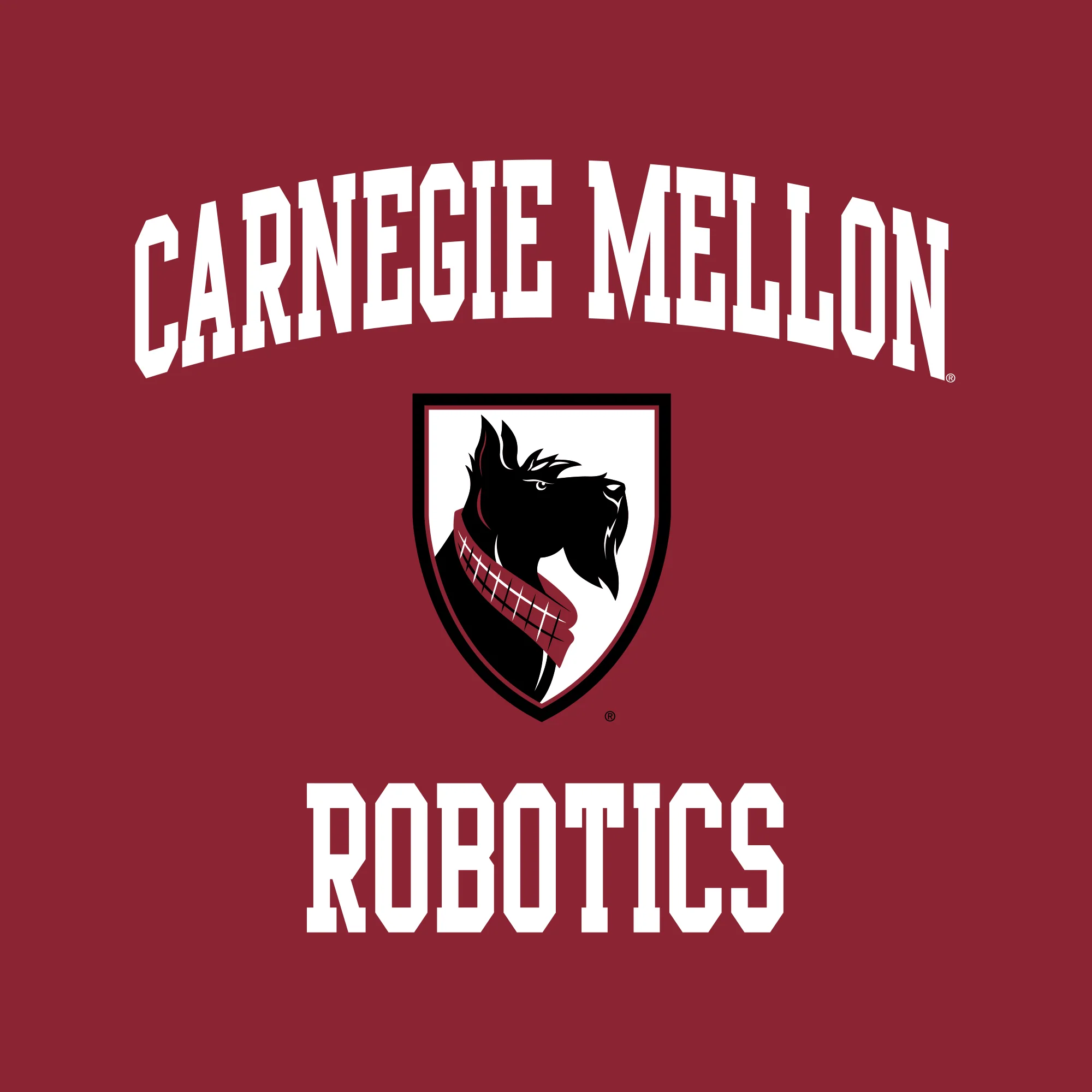 Carnegie Mellon University Tartans Arch Logo Robotics Short Sleeve T Shirt - Cardinal - Image 2