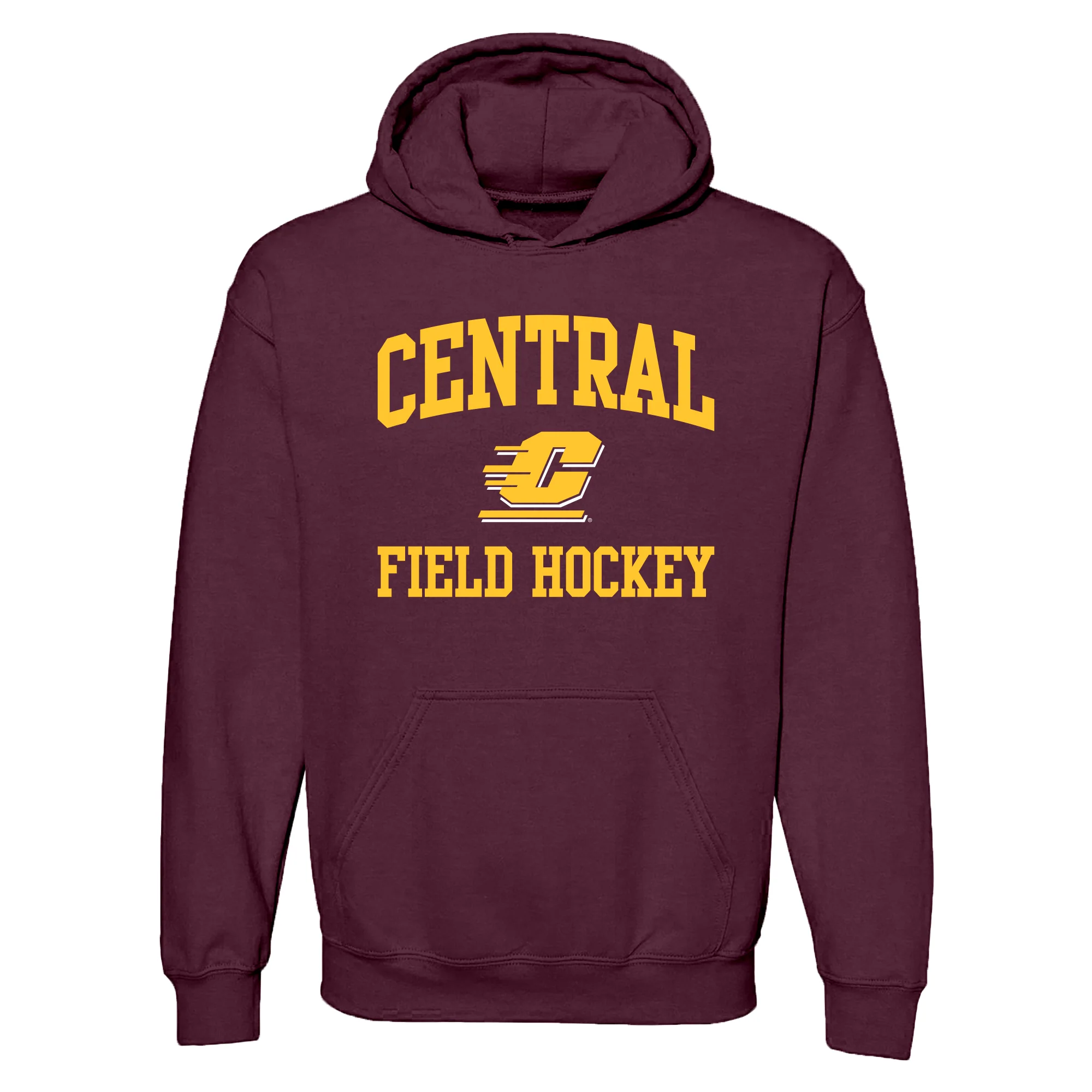 Central Michigan Arch Logo Field Hockey Hoodie - Maroon