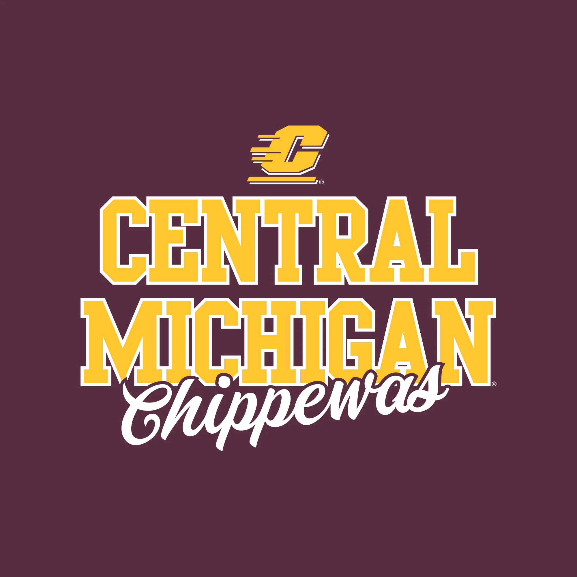 Central Michigan Fresh Script T-Shirt - Image 3
