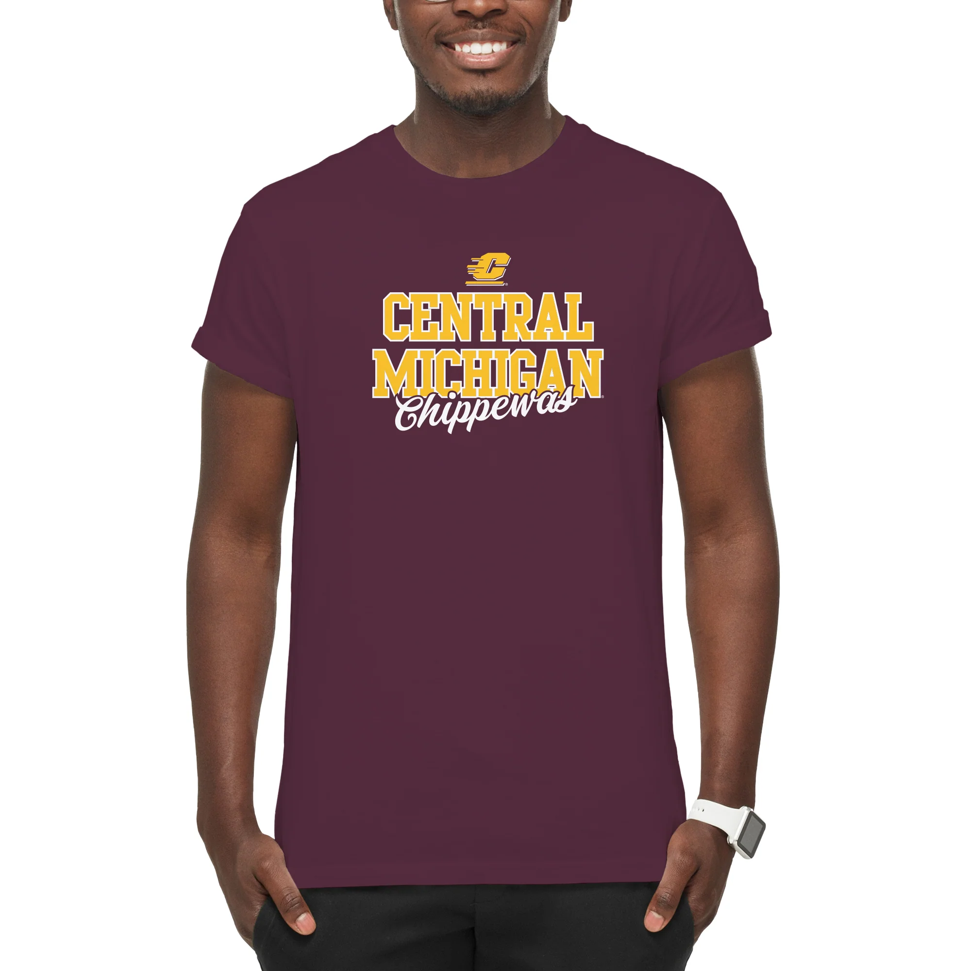 Central Michigan Fresh Script T-Shirt - Image 4