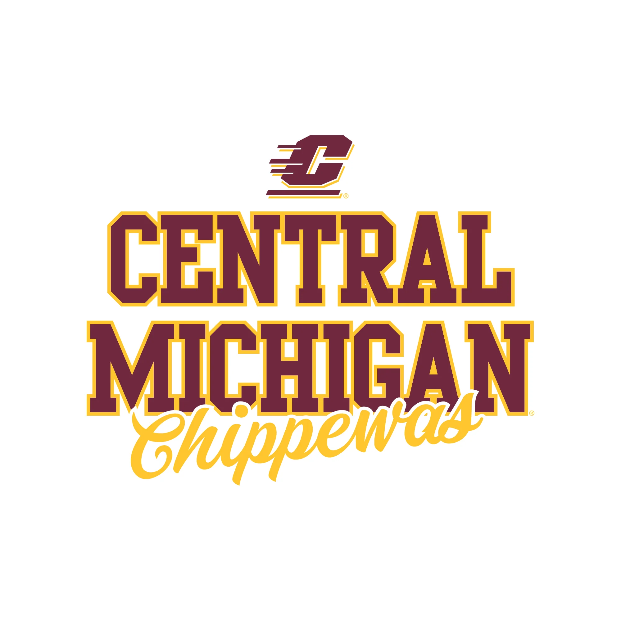 Central Michigan Fresh Script T-Shirt - Image 6