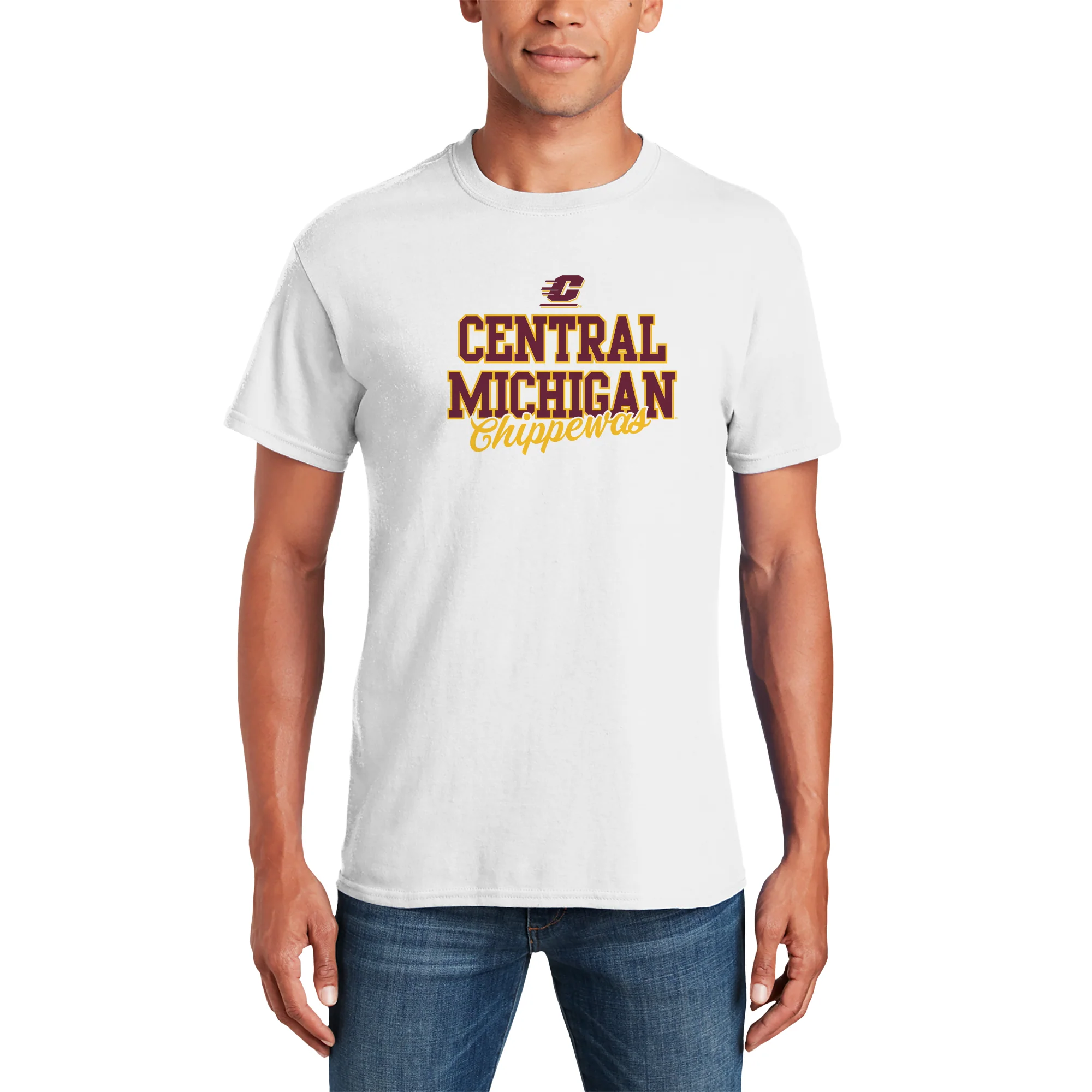Central Michigan Fresh Script T-Shirt - Image 7