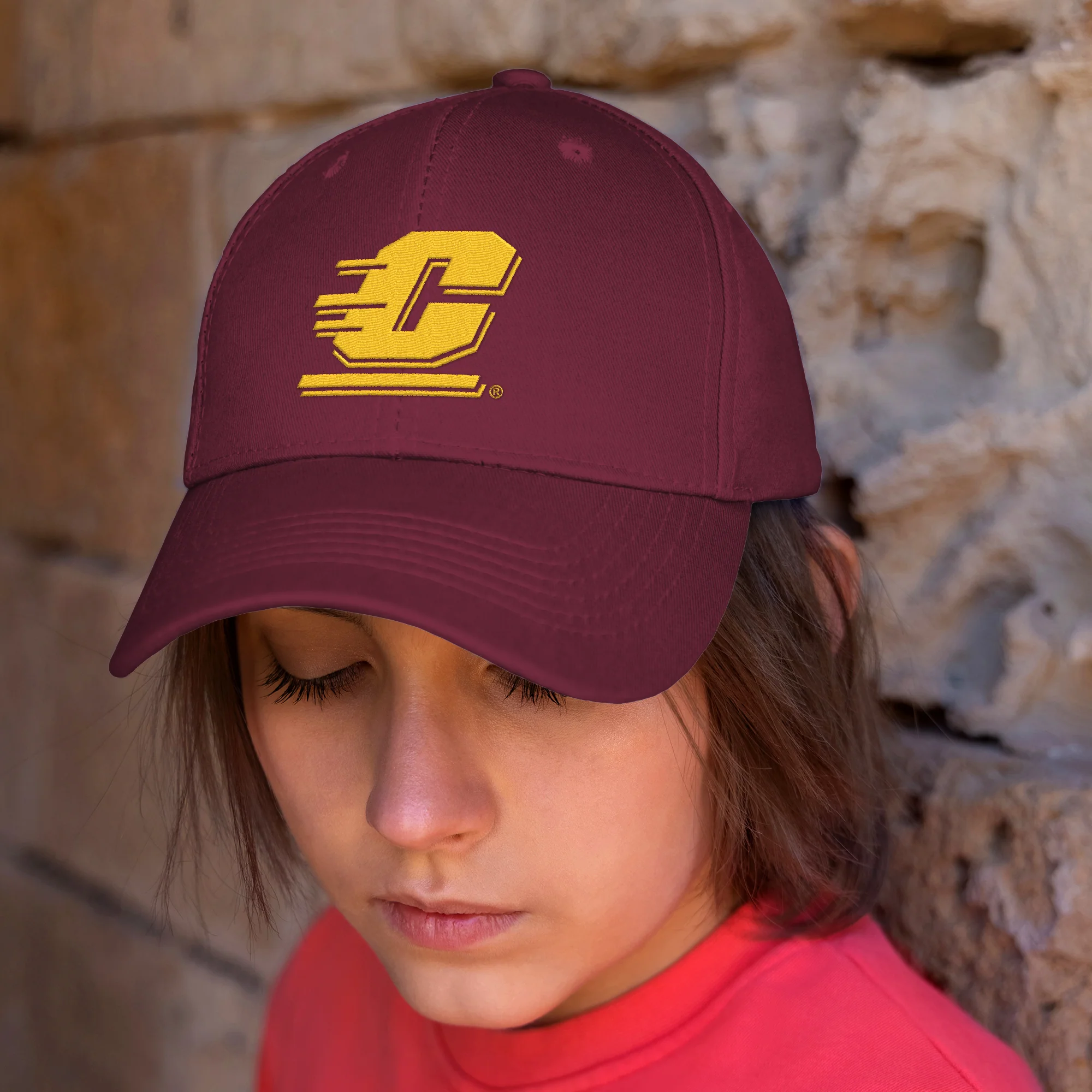 Central Michigan Primary Logo Dad Hat - Image 5