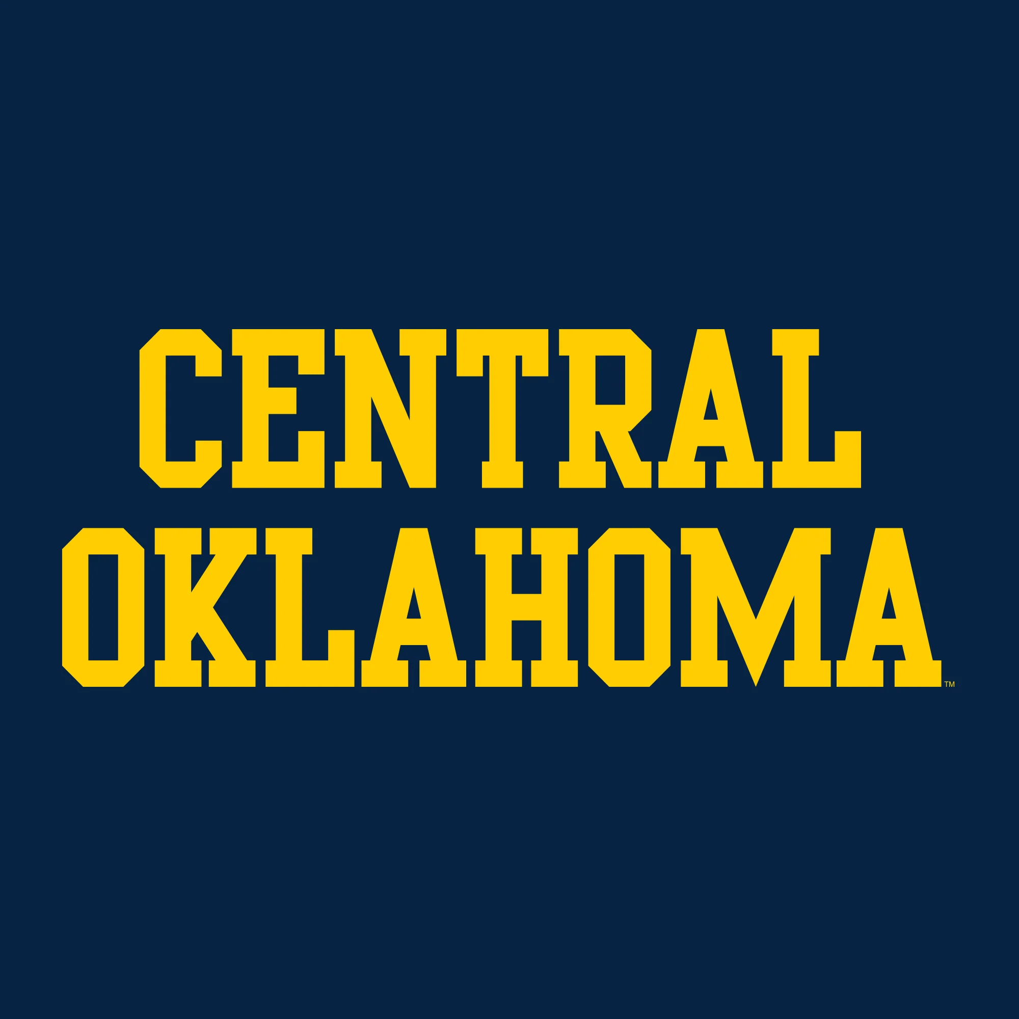 Central Oklahoma University Bronchos Basic Block Long Sleeve T-Shirt - Navy - Image 2