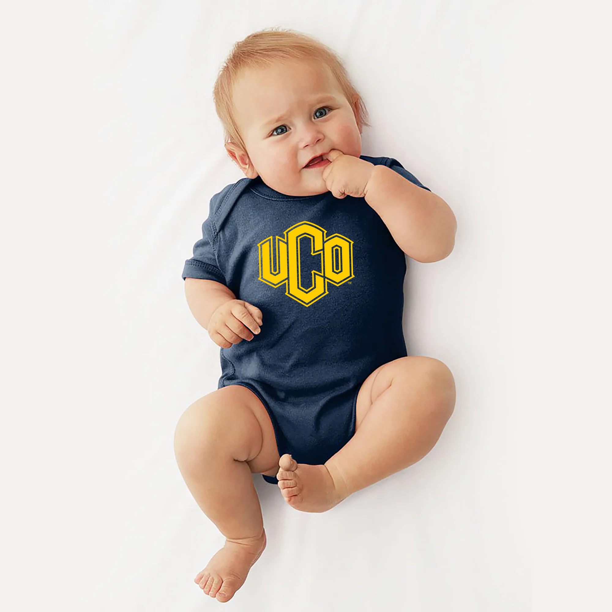 Central Oklahoma University Bronchos Primary Logo Creeper - Navy - Image 3