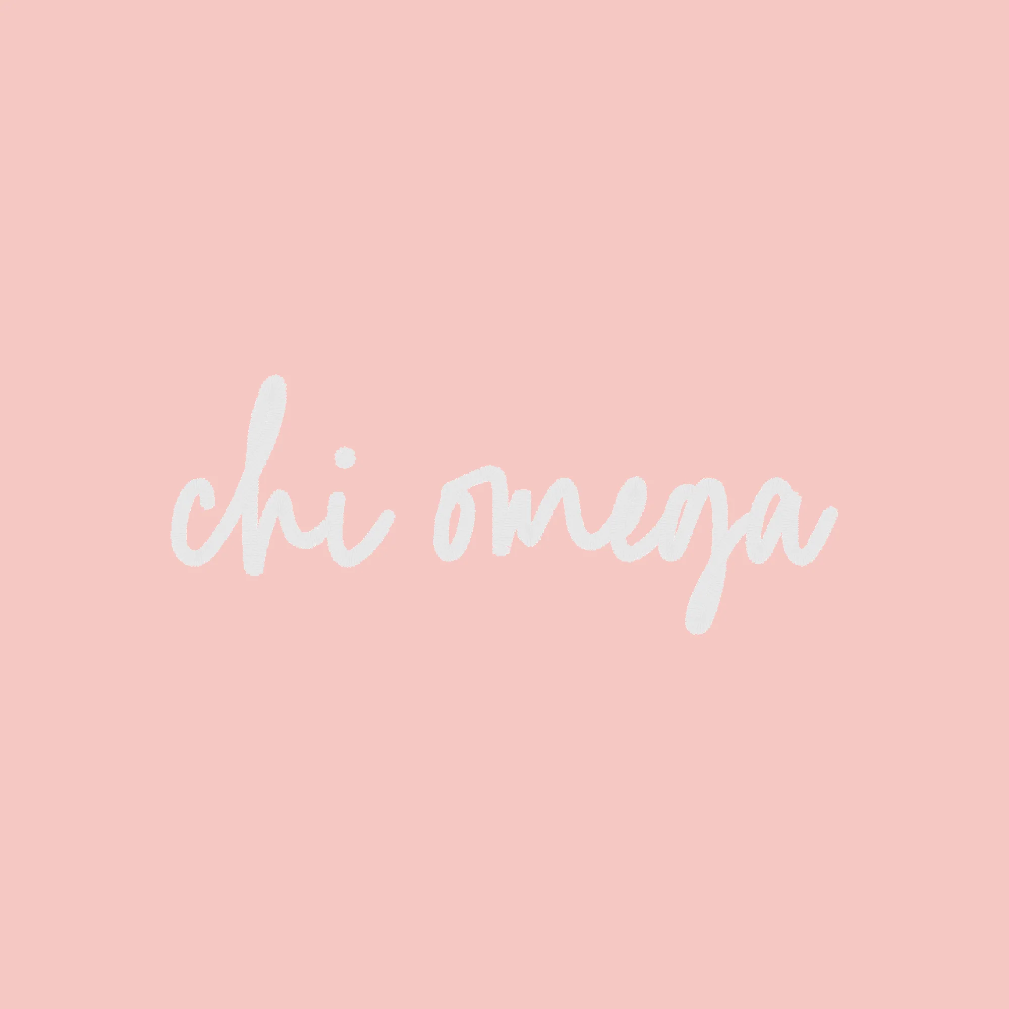 Chi Omega Greek Script Ladies Garment Washed Hat - Light Pink - Image 2