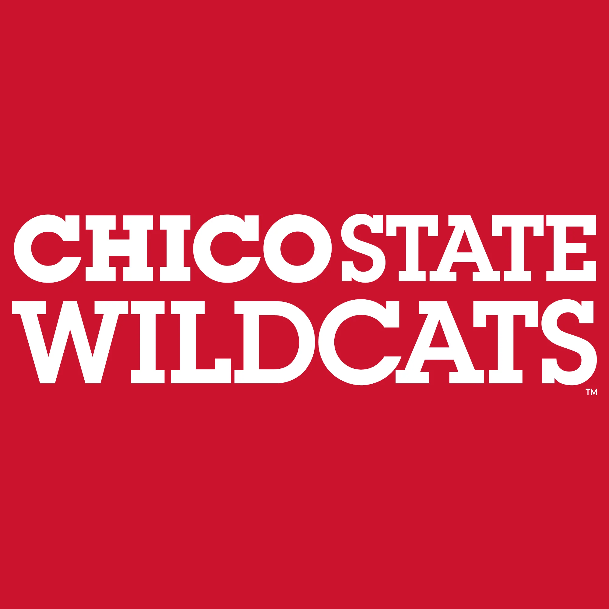 Chico State Wildcats Basic Block Women's T-Shirt - Red - Image 2