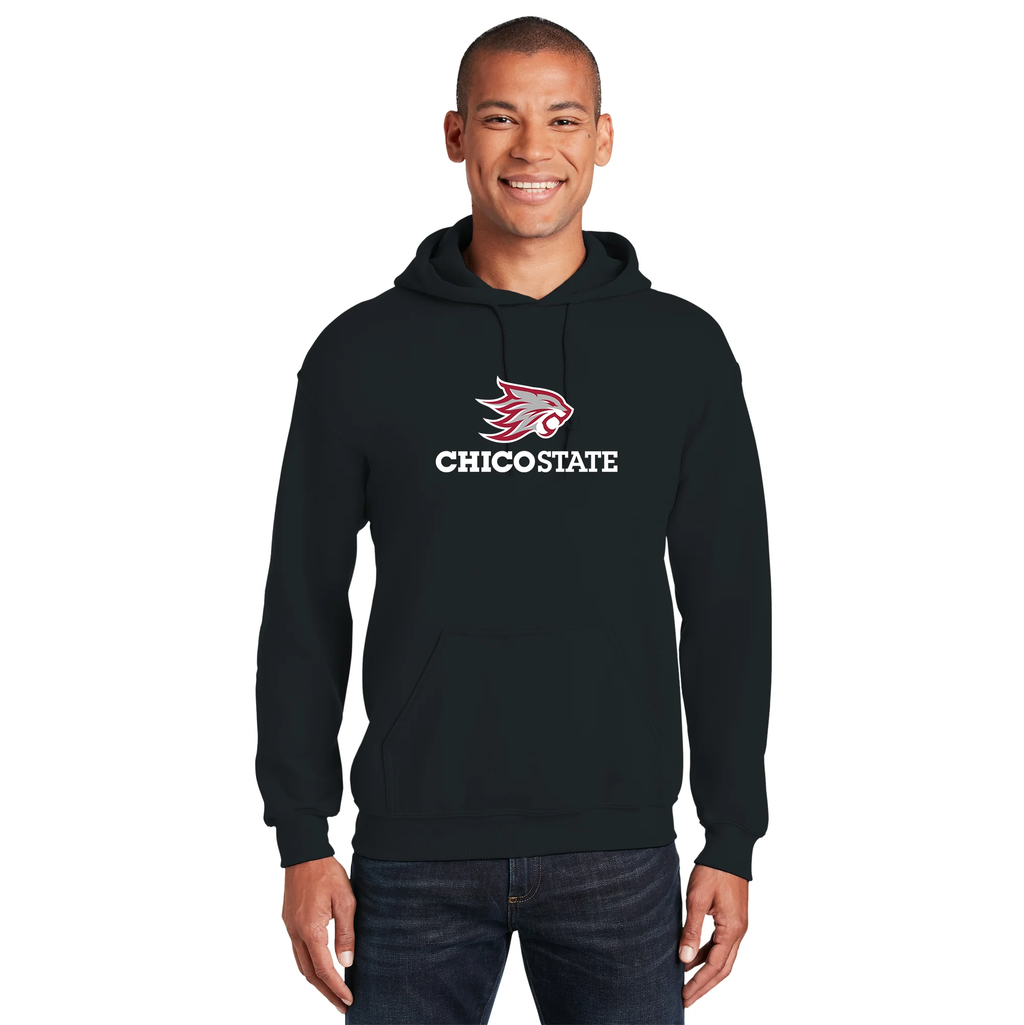 Chico State Wildcats Primary Logo Hoodie - Black - Image 3