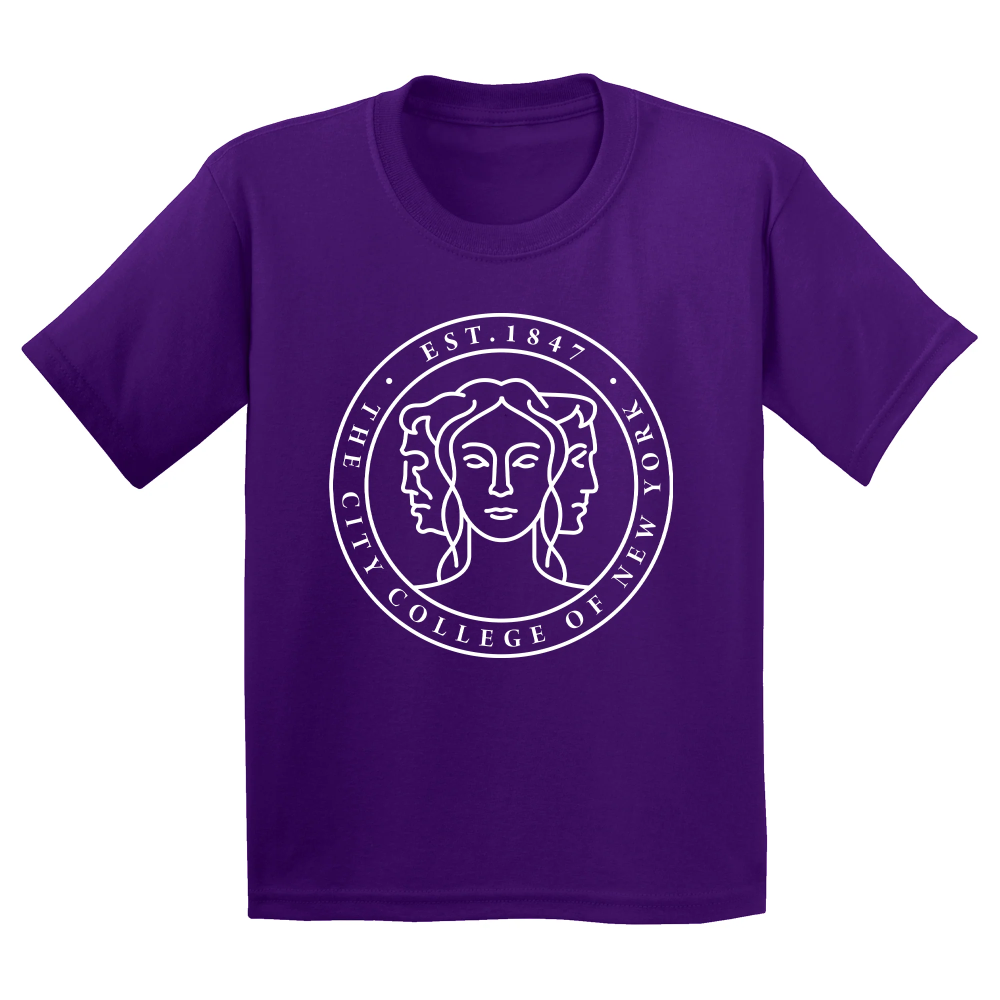 City College of New York Beavers Primary Logo Youth - Purple