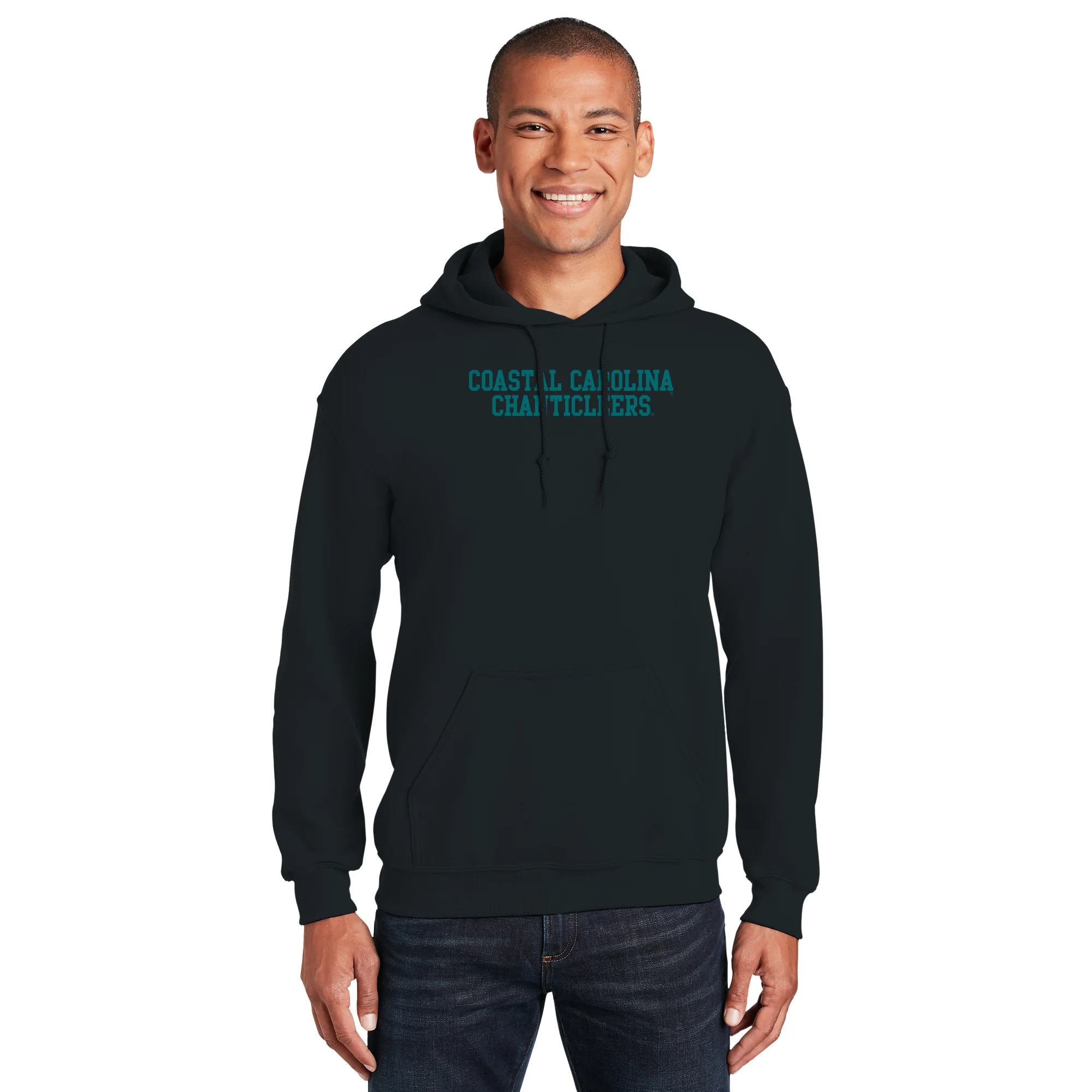 Coastal Carolina Chanticleers Basic Block Hoodie - Black - Image 3