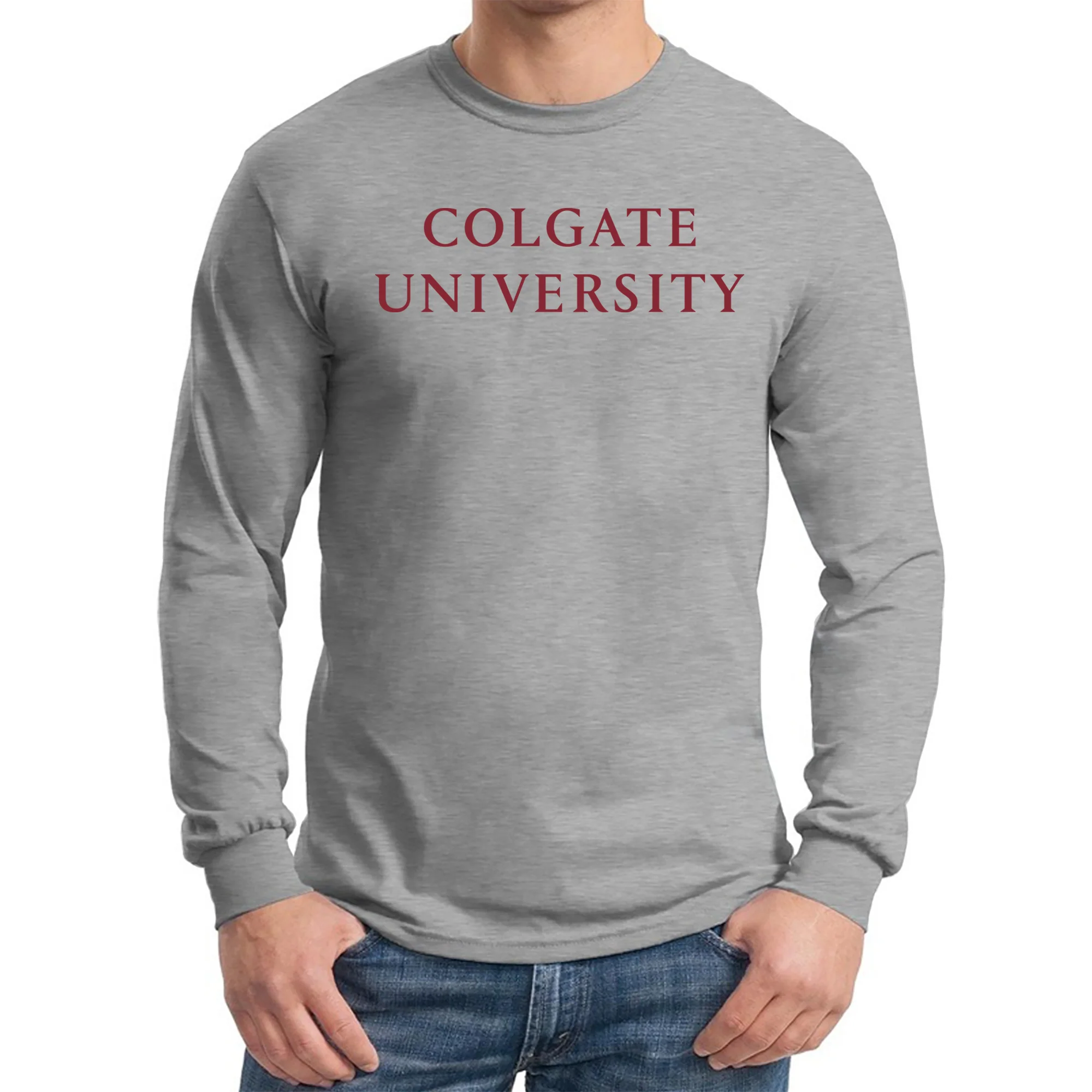 Colgate Institutional Logo Long Sleeve - Sport Grey - Image 3