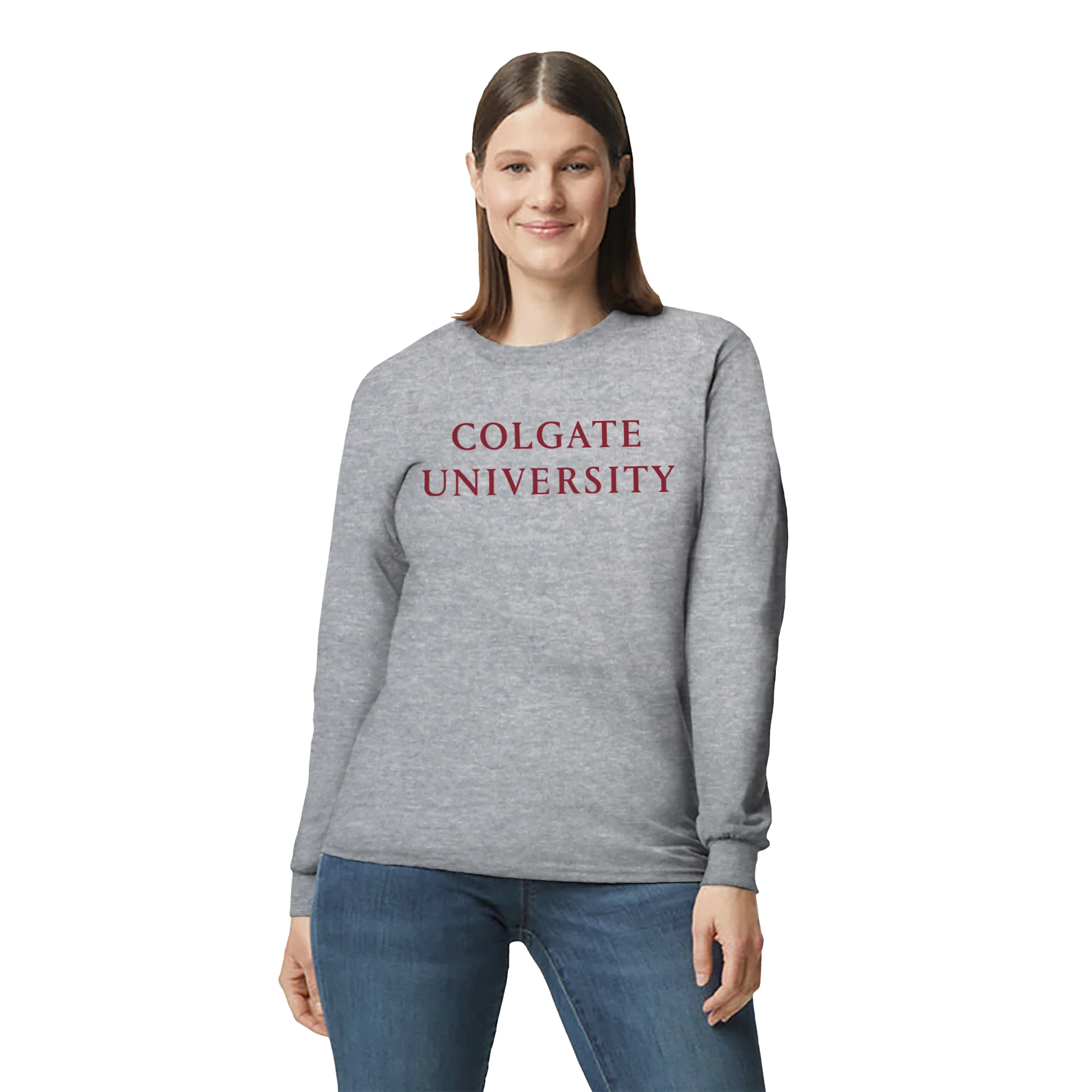 Colgate Institutional Logo Long Sleeve - Sport Grey - Image 4