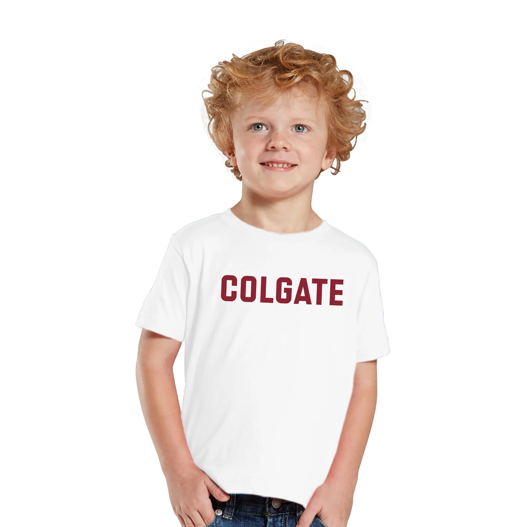 Colgate University Raiders Basic Block Toddler T Shirt - White - Image 3