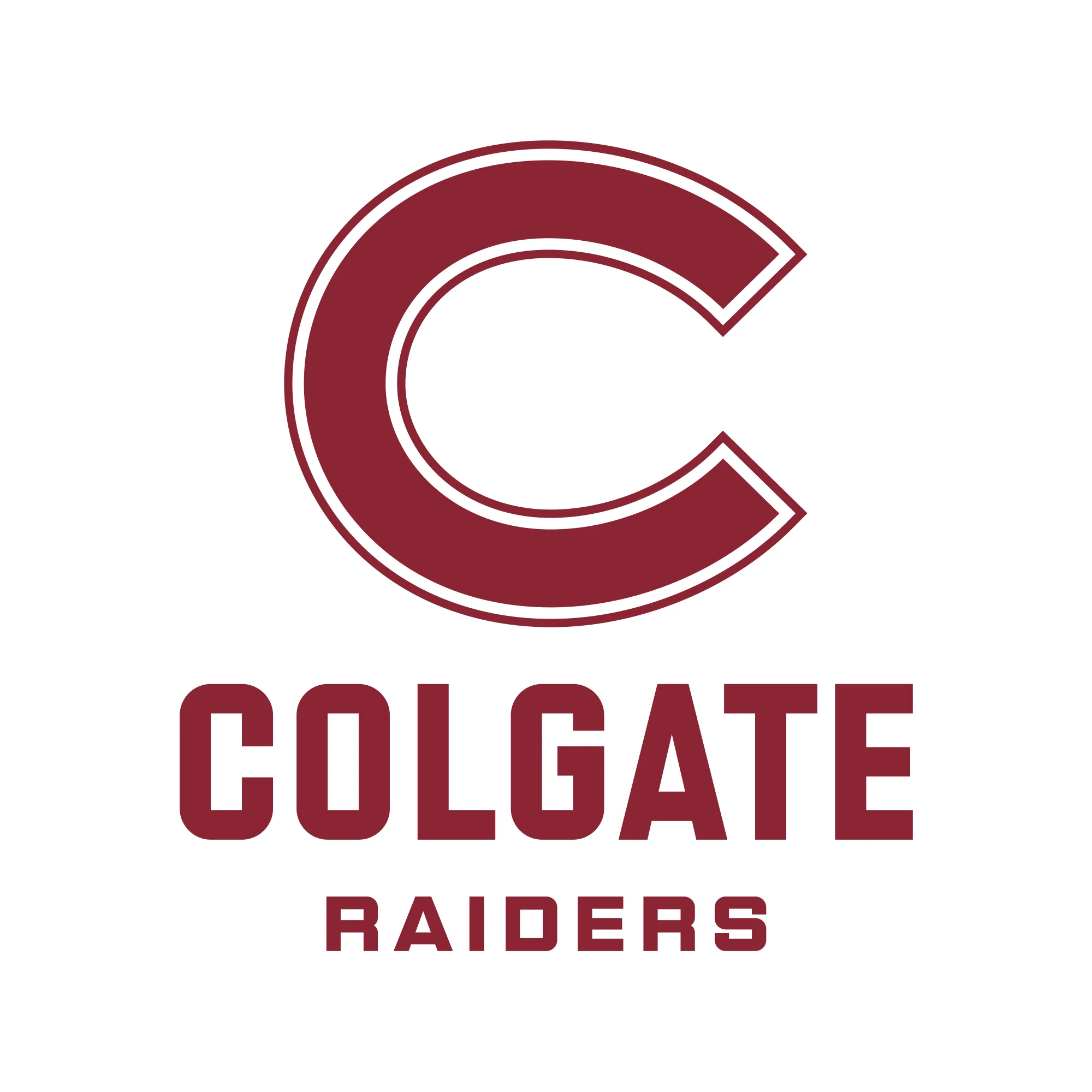 Colgate University Raiders Primary Logo Long Sleeve T Shirt - White - Image 2
