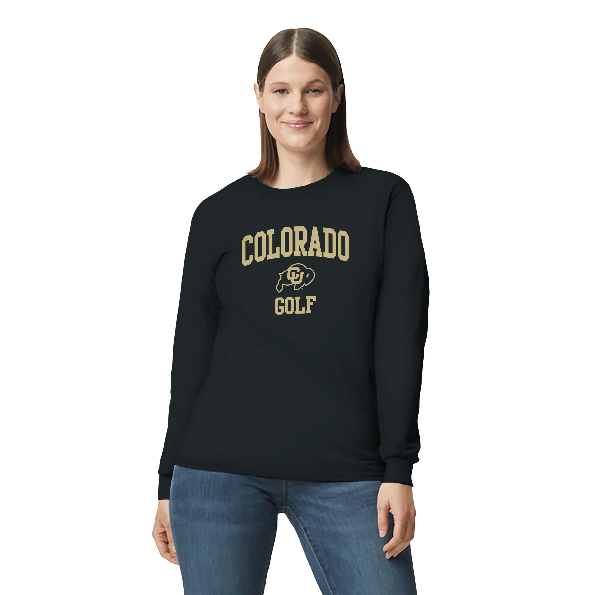 Colorado Arch Logo Golf Long Sleeve - Black - Image 4