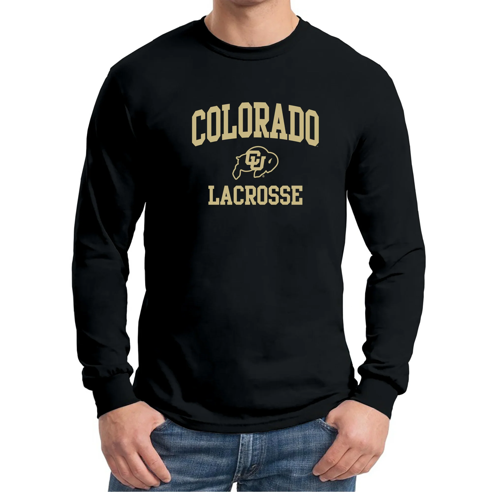 Colorado Arch Logo Lacrosse Long Sleeve - Black - Image 3