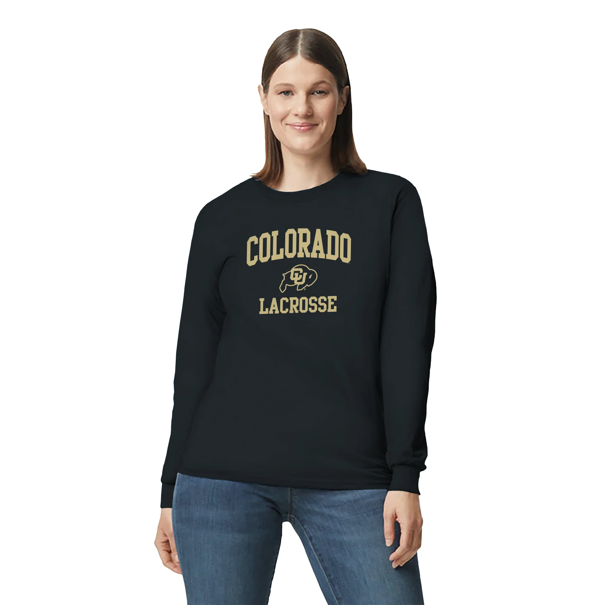 Colorado Arch Logo Lacrosse Long Sleeve - Black - Image 4