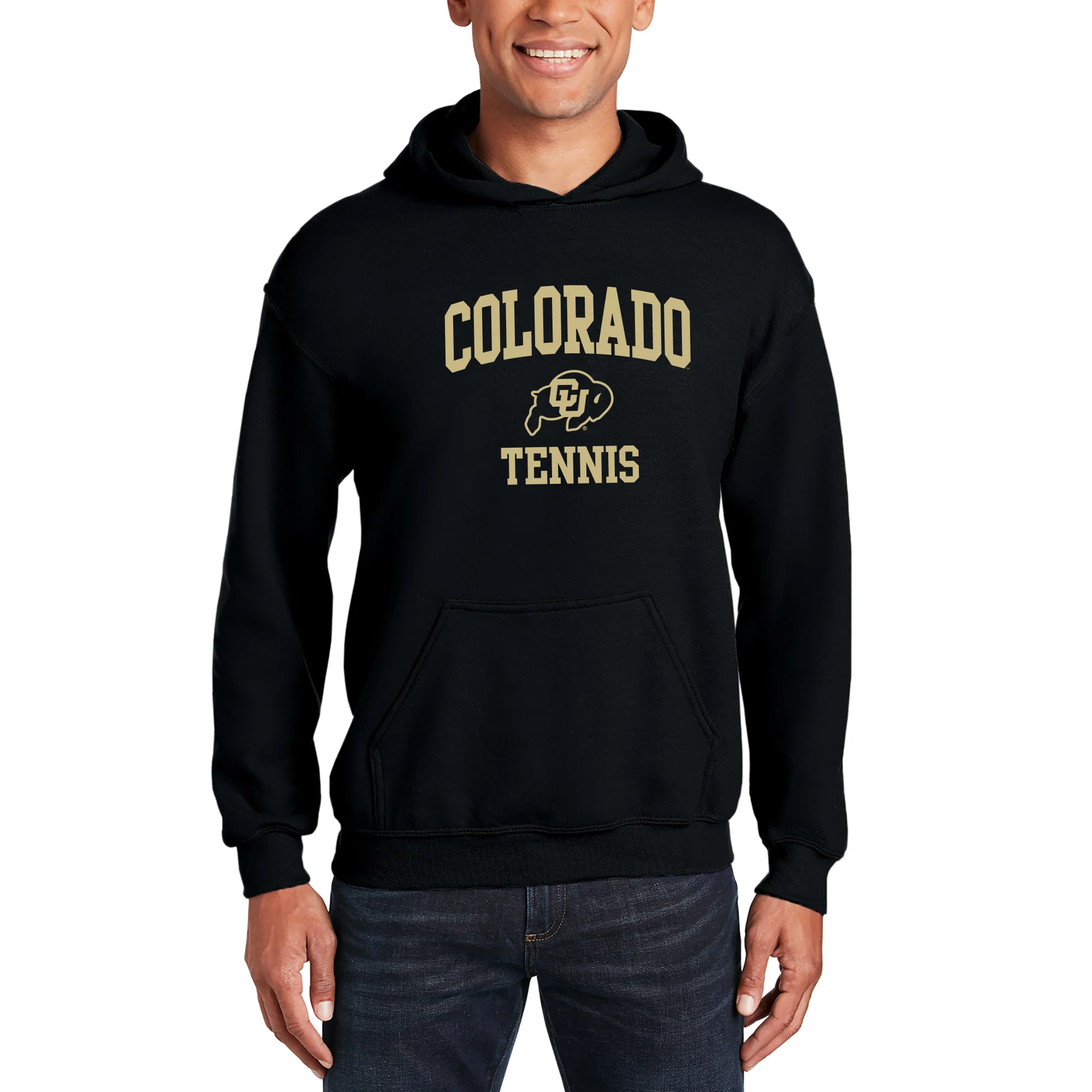 Colorado Arch Logo Tennis Hoodie - Black - Image 3