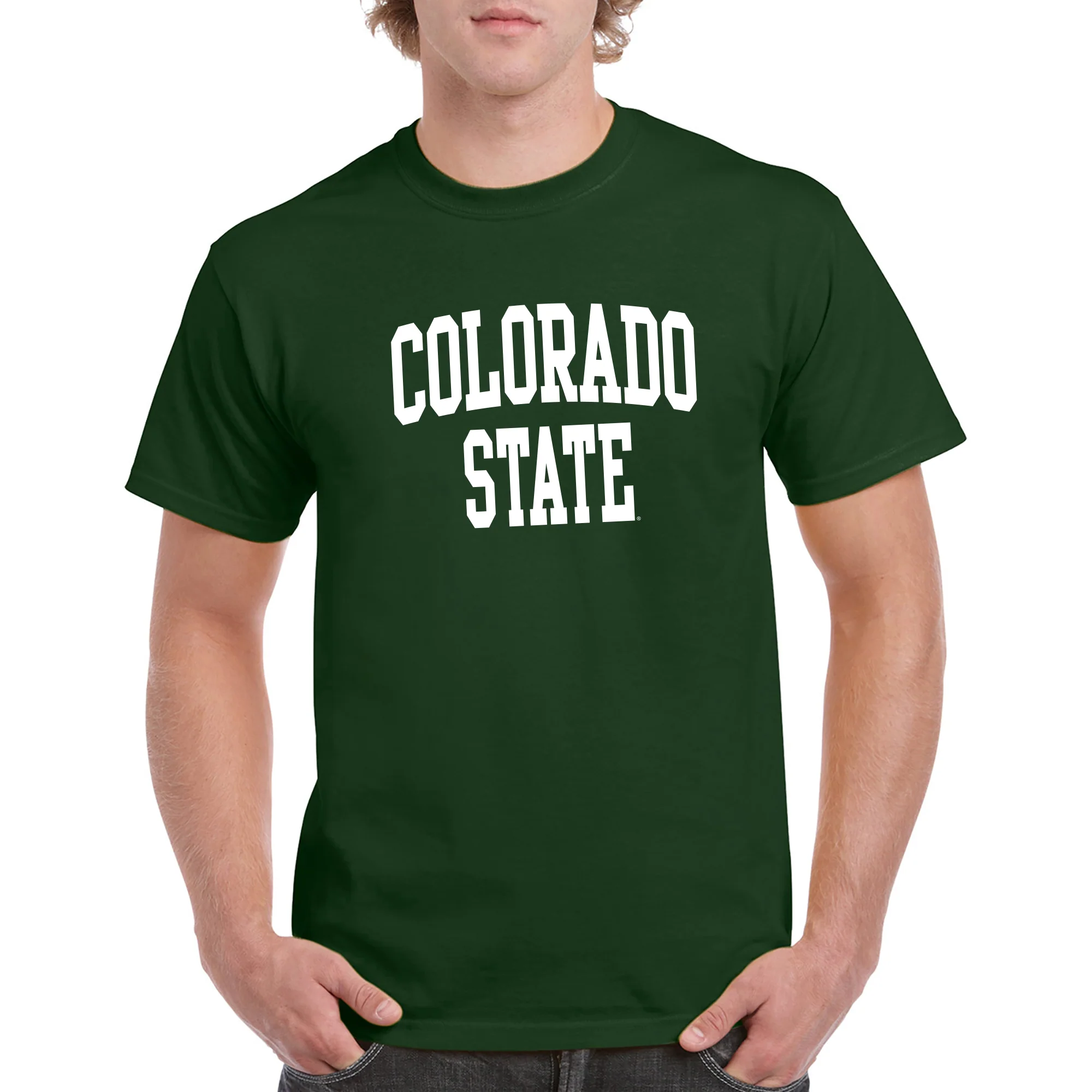 Colorado State Front Back Print T-Shirt - Forest - Image 3