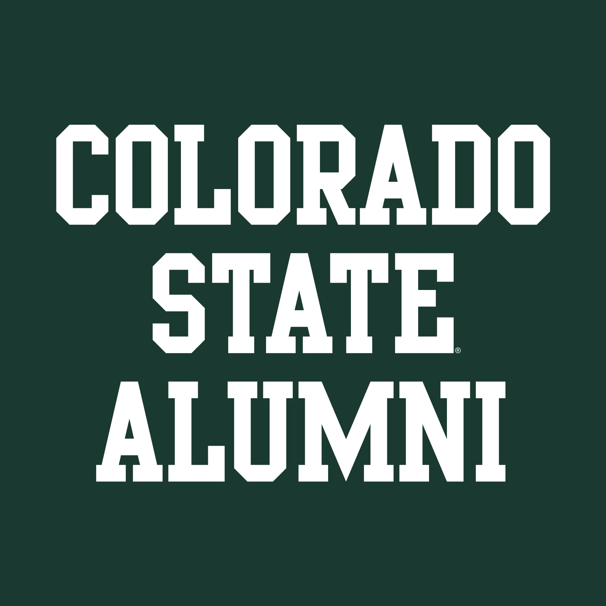 Colorado State University Rams Basic Block Alumni T Shirt - Forest - Image 2
