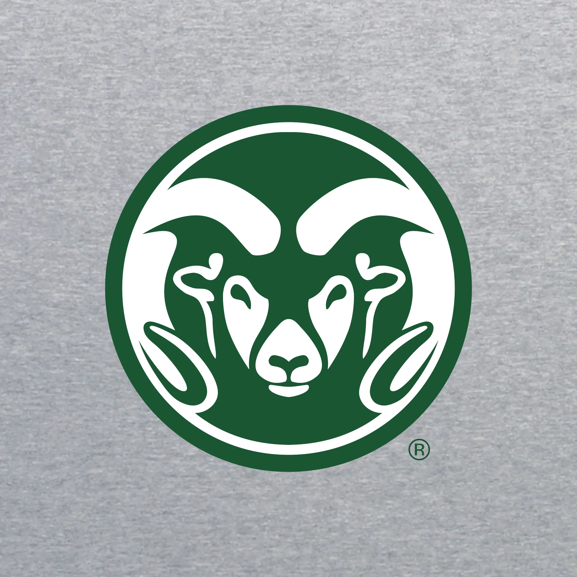 Colorado State University Rams Primary Logo 1/4 Zip Sweatshirt - Sport Grey - Image 2