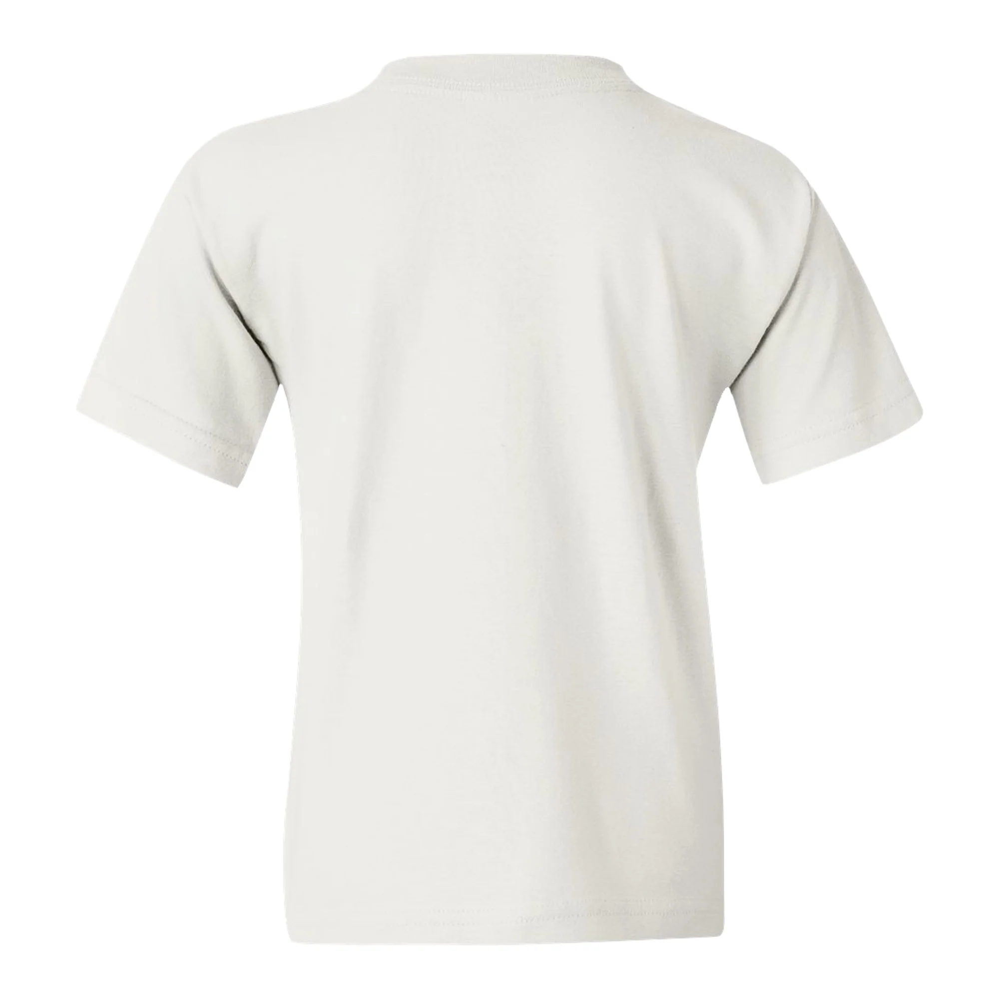 Bowling Green State University Falcons Primary Logo Youth Cotton Short Sleeve T Shirt - White - Image 3