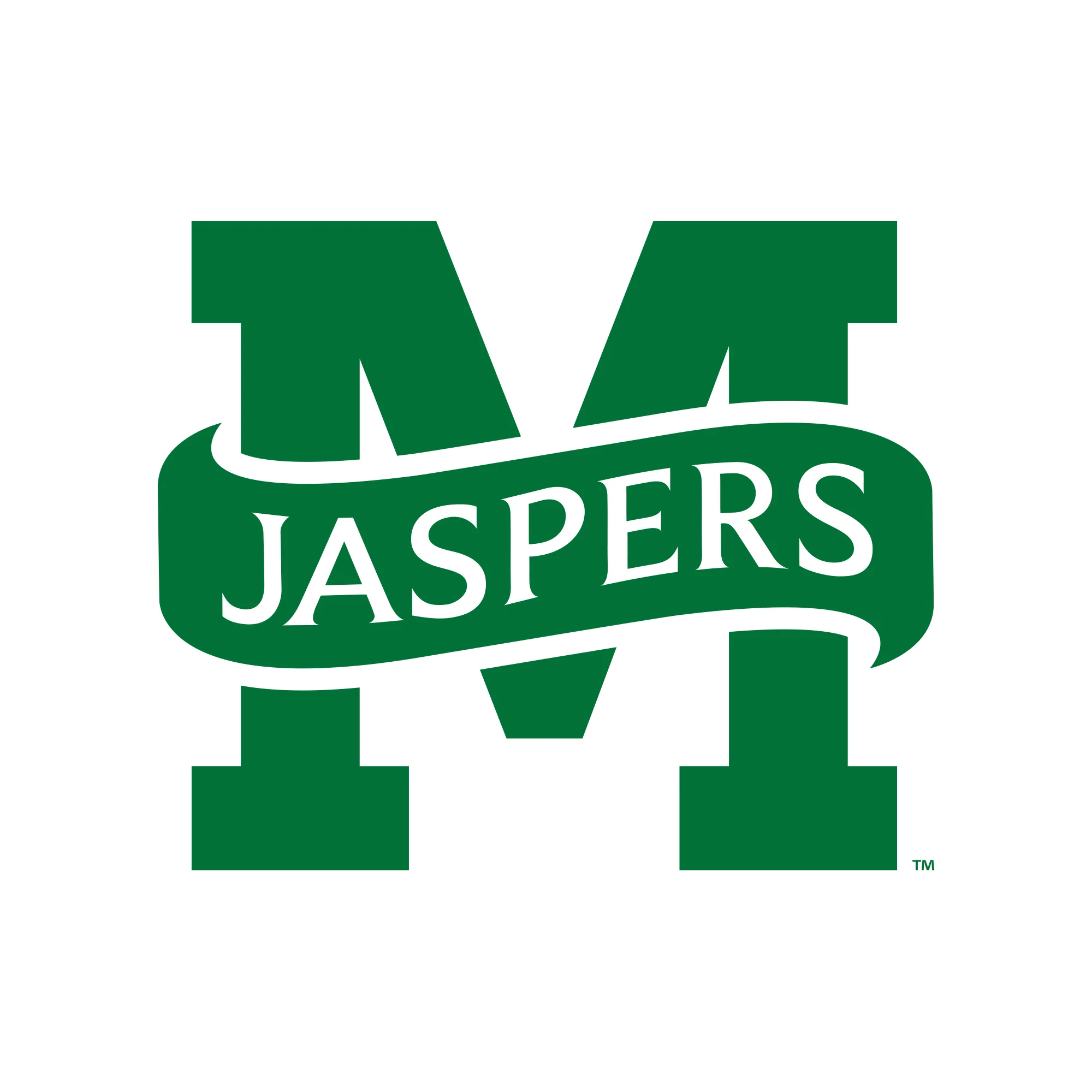 Manhattan College Jaspers Primary Logo Short Sleeve T Shirt - White - Image 2