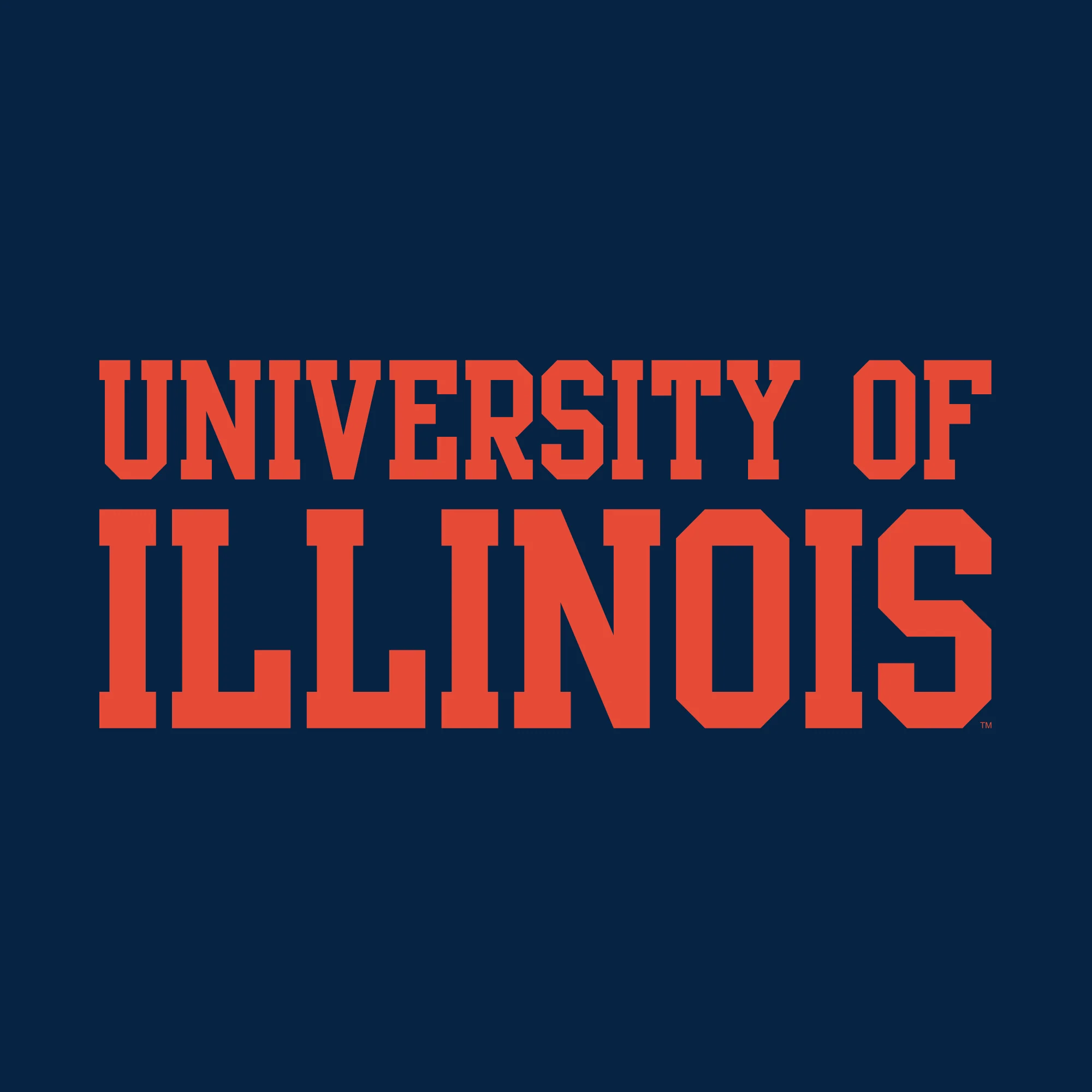 University of Illinois Fighting Illini Basic Block Cotton Hoodie - Navy - Image 2