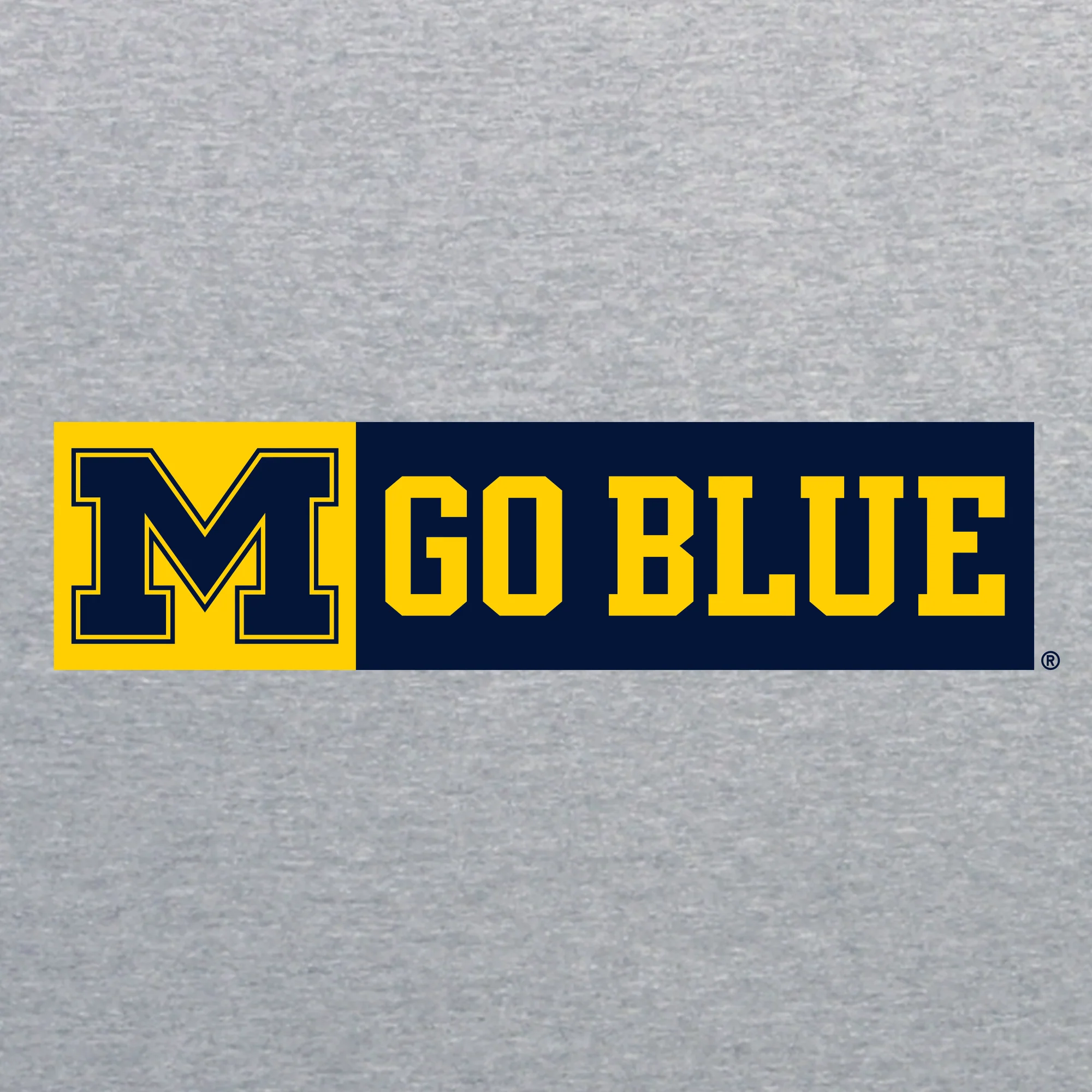 University of Michigan Wolverines Secondary Wordmark Go Blue Hoodie - Sport Grey - Image 2