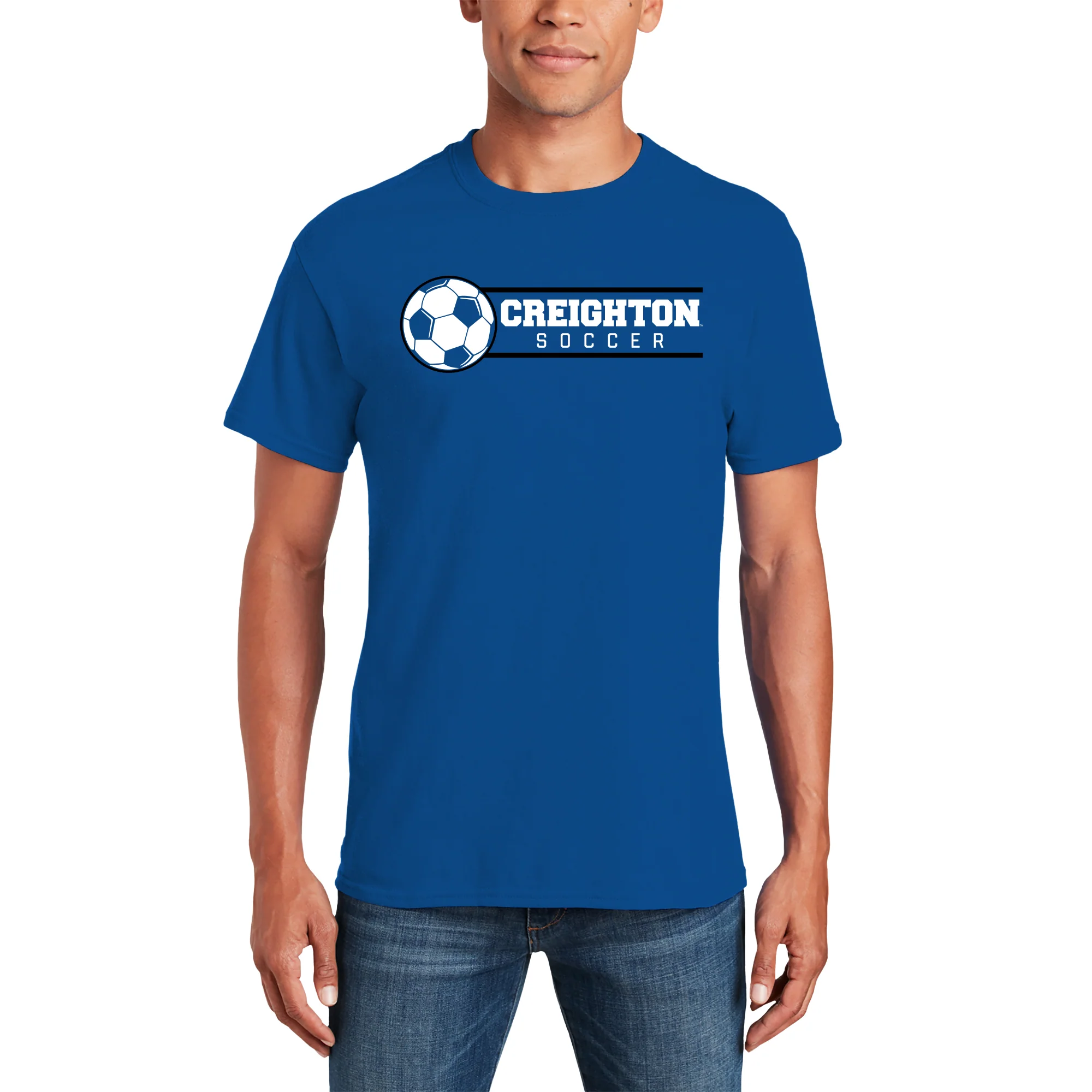 Creighton Bluejays Soccer Spotlight T Shirt - Royal - Image 4