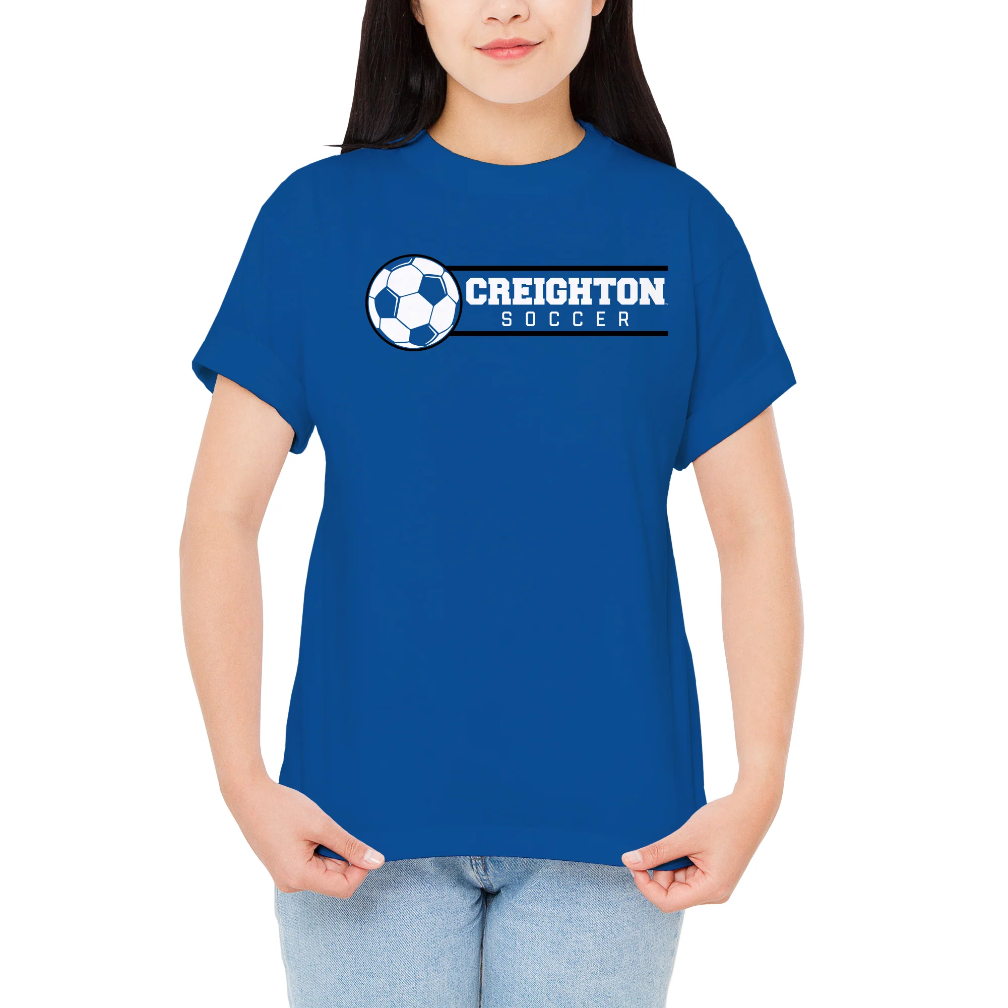 Creighton Bluejays Soccer Spotlight T Shirt - Royal - Image 5