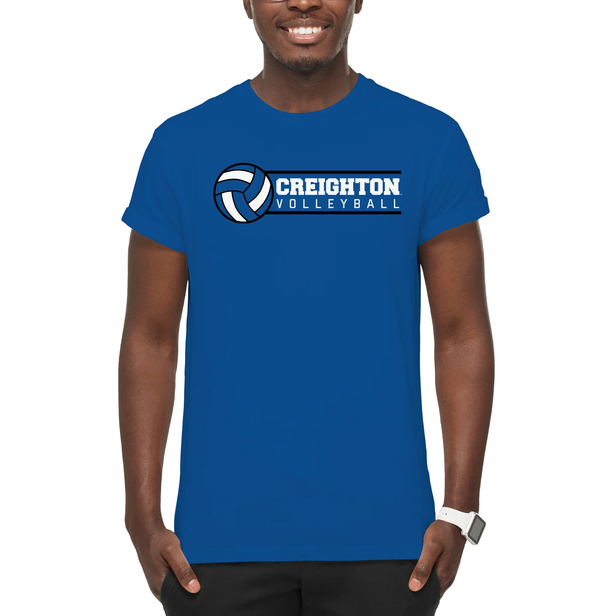 Creighton Bluejays Volleyball Spotlight T Shirt - Royal - Image 3