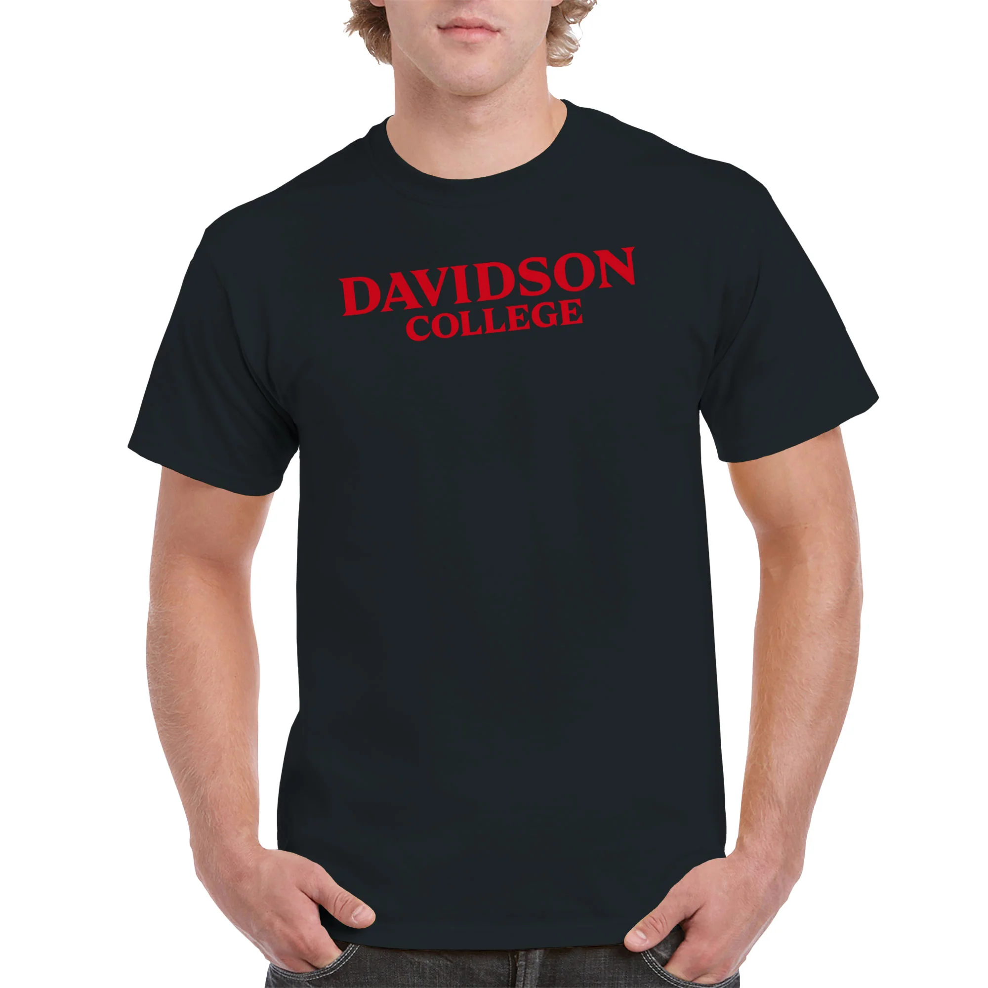 Davidson Wildcats Basic Block T Shirt - Black - Image 3