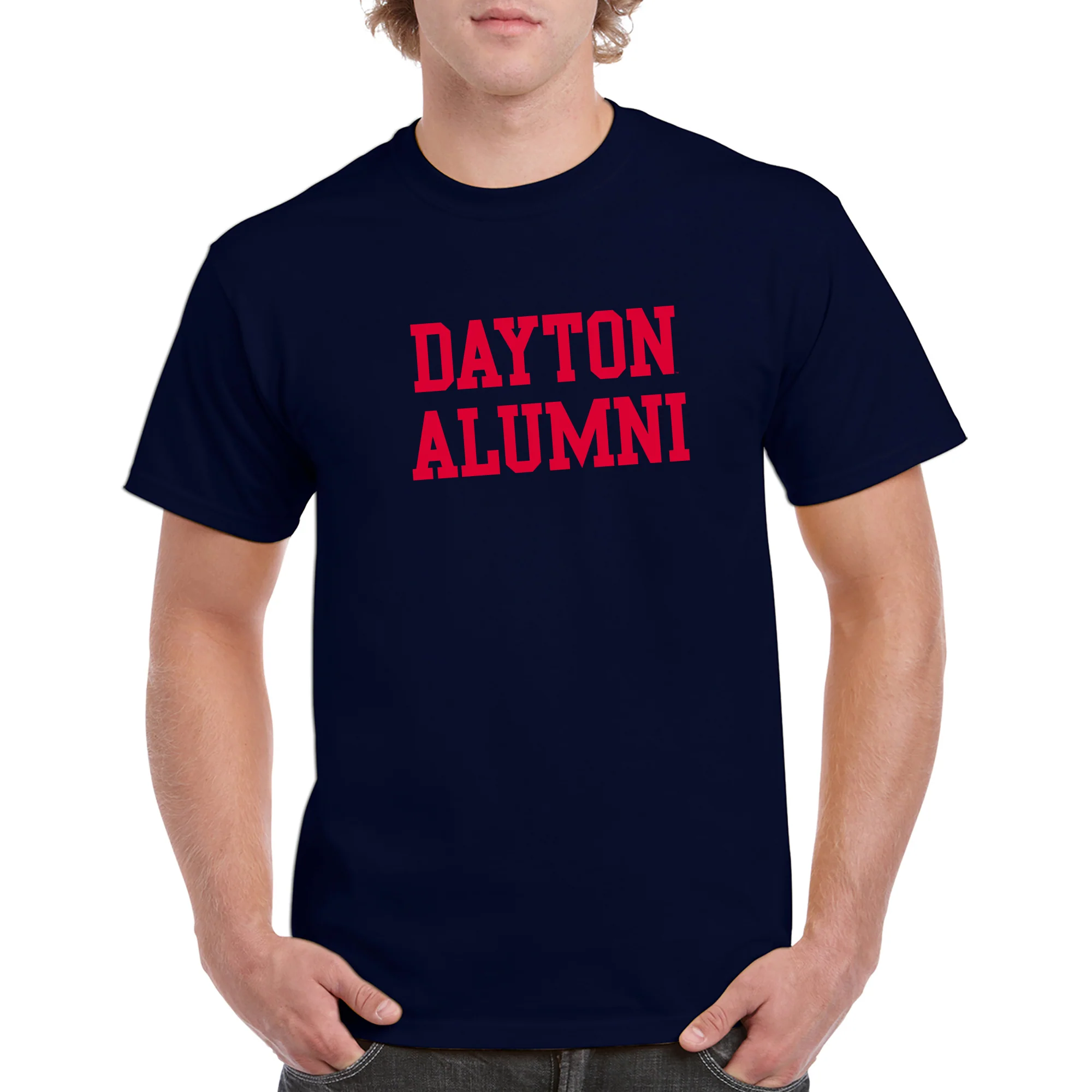 University of Dayton Flyers Alumni Basic Block Short Sleeve T Shirt - Navy - Image 3