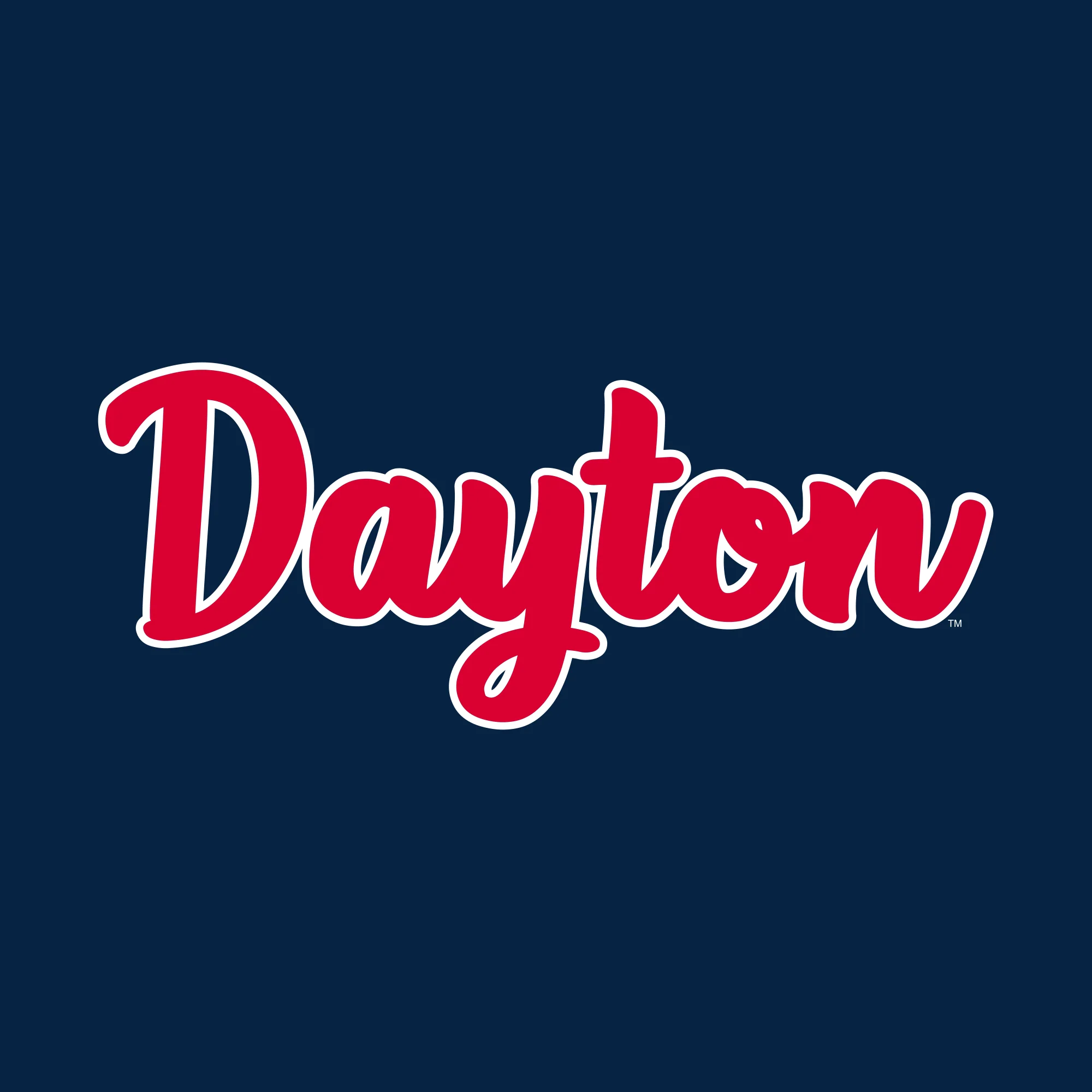 University of Dayton Flyers Basic Script Heavy Blend Hoodie - Navy - Image 2