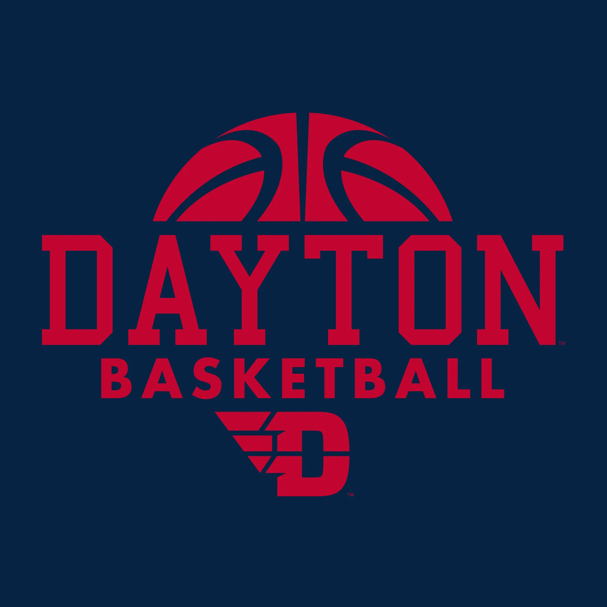 University of Dayton Flyers Basketball Hype Short Sleeve T Shirt - Navy - Image 2