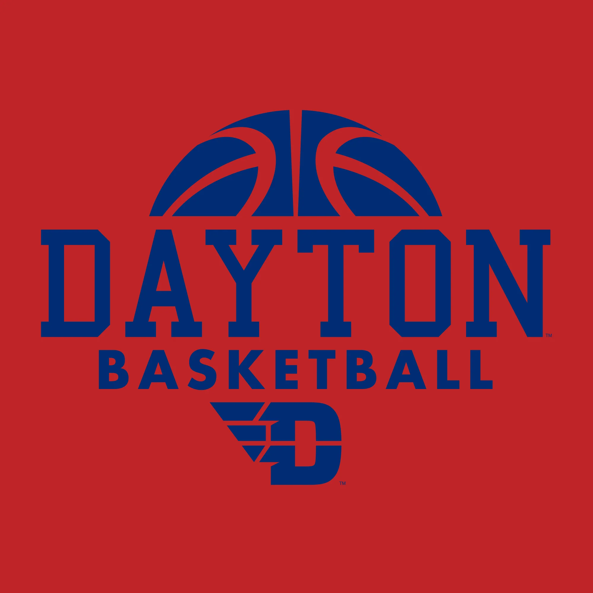 University of Dayton Flyers Basketball Hype Short Sleeve T Shirt - Red - Image 2