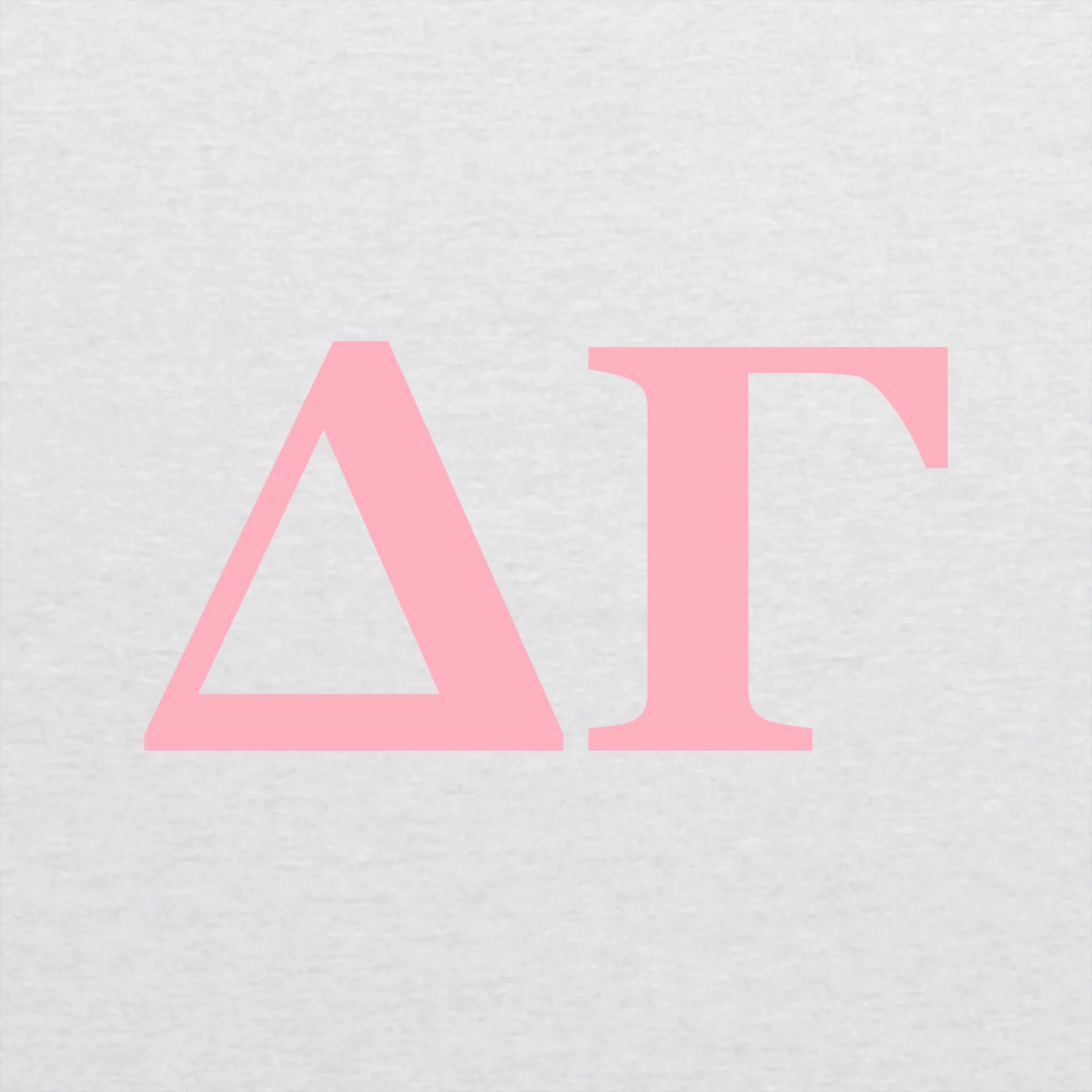 Delta Gamma Greek Letter Block Triblend T-Shirt - Heather White - Image 2