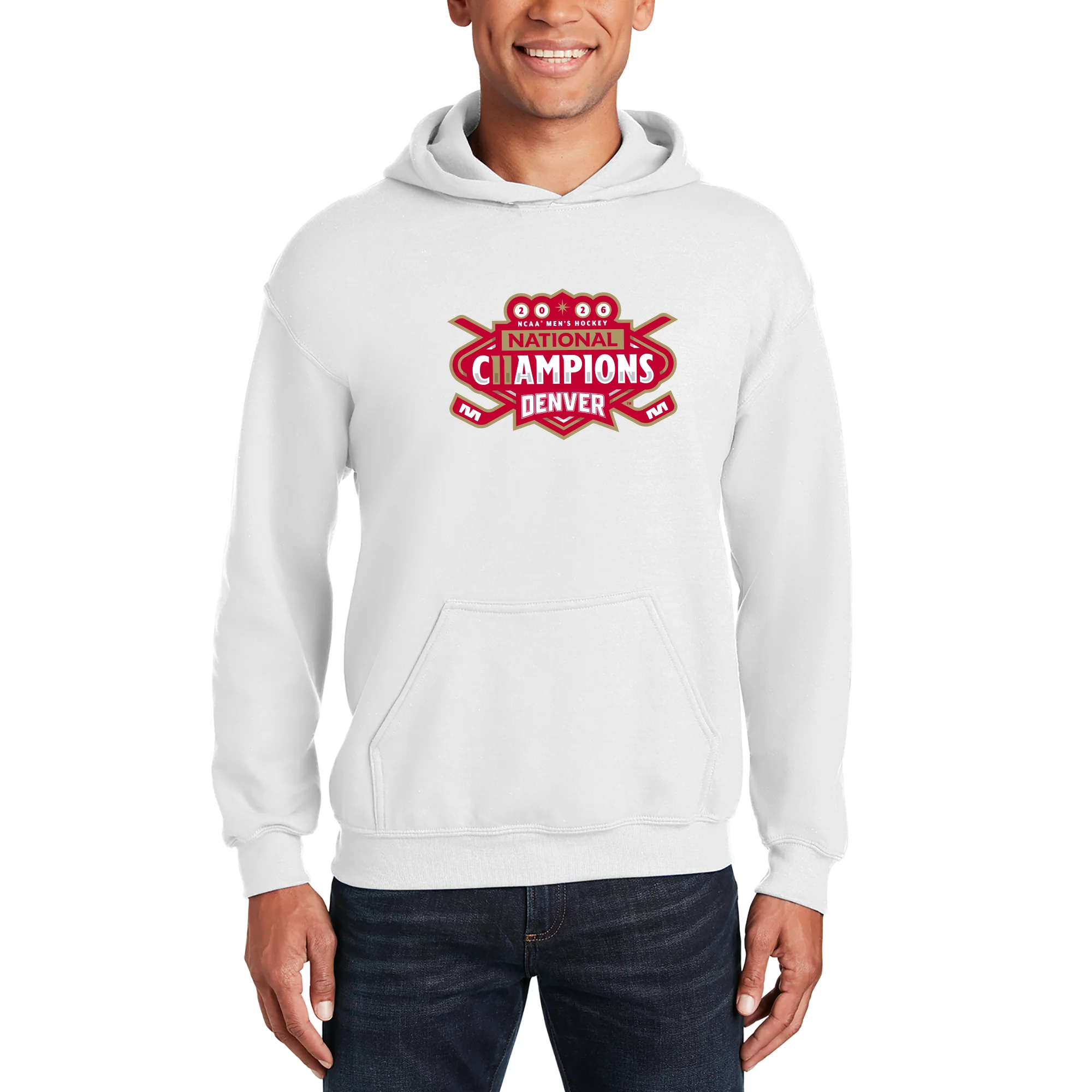 Denver 2026 Hockey National Champions Logo Hoodie - Image 4