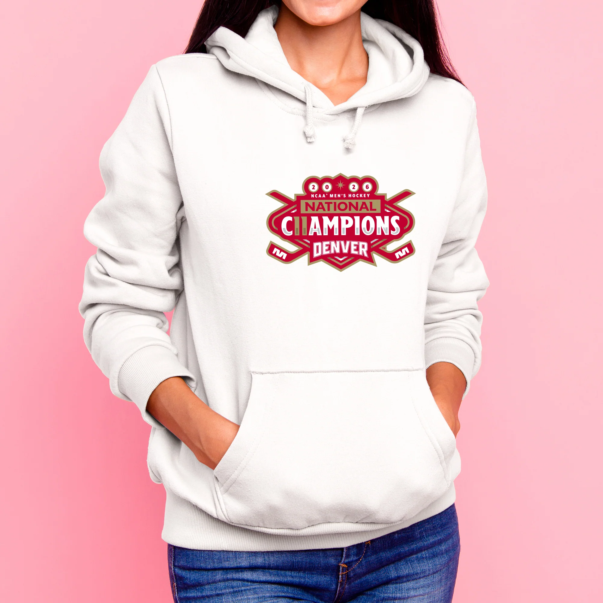 Denver 2026 Hockey National Champions Logo Hoodie - Image 5