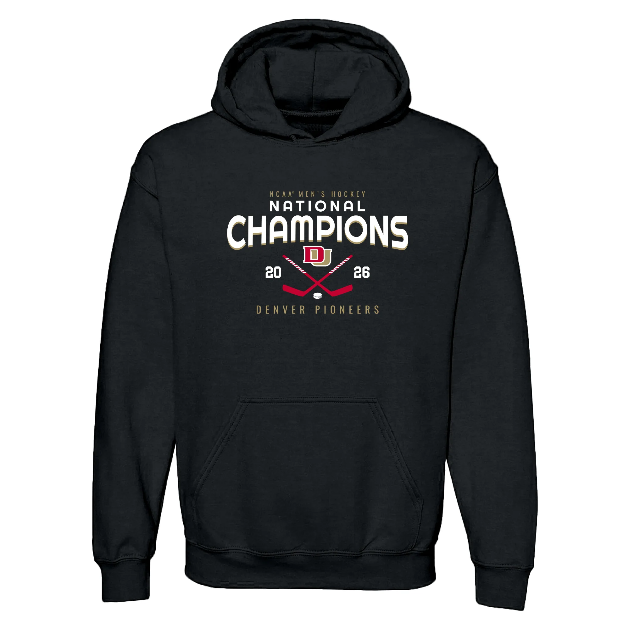 Denver 2026 Hockey National Champions Rounded Hoodie - Image 2