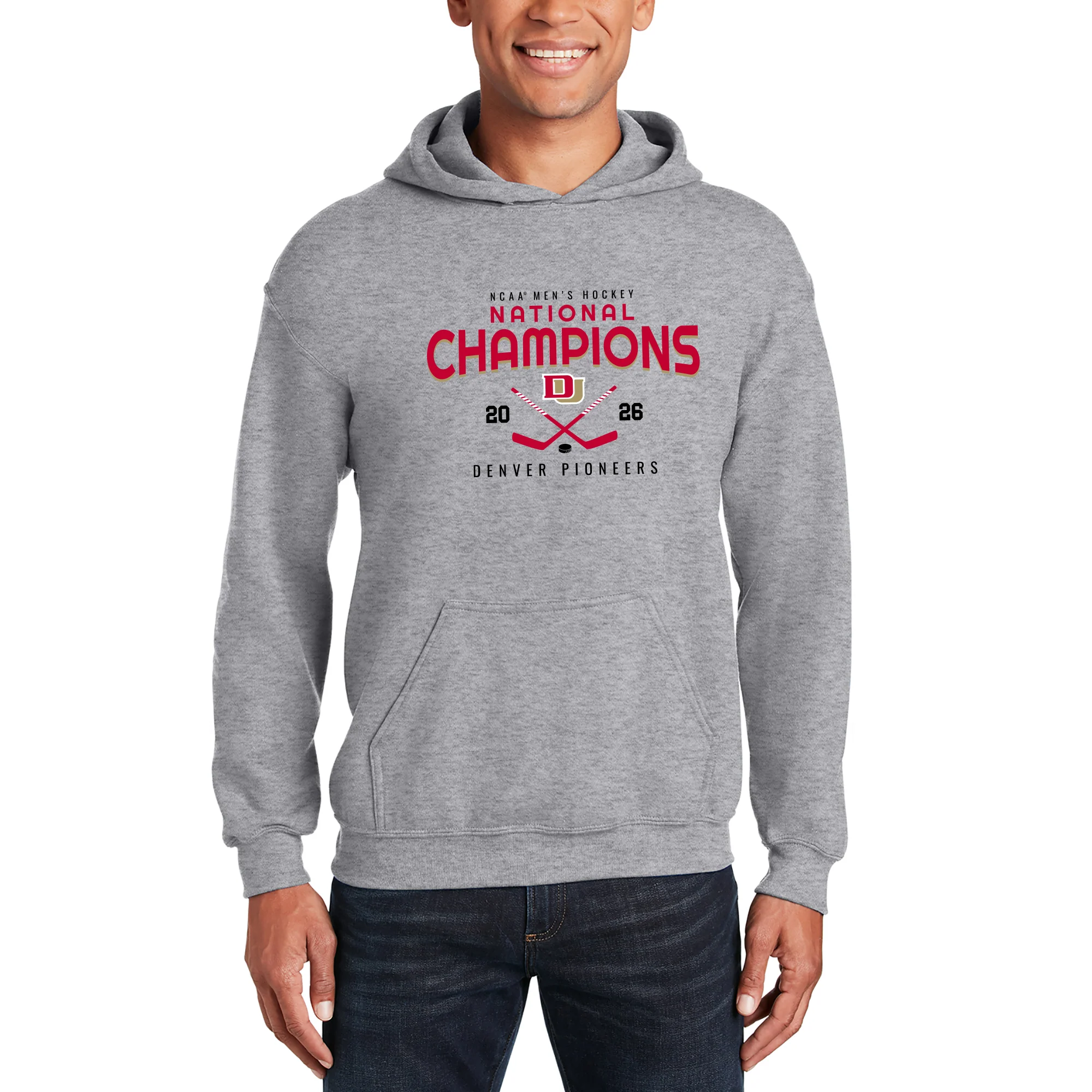 Denver 2026 Hockey National Champions Rounded Hoodie - Image 4