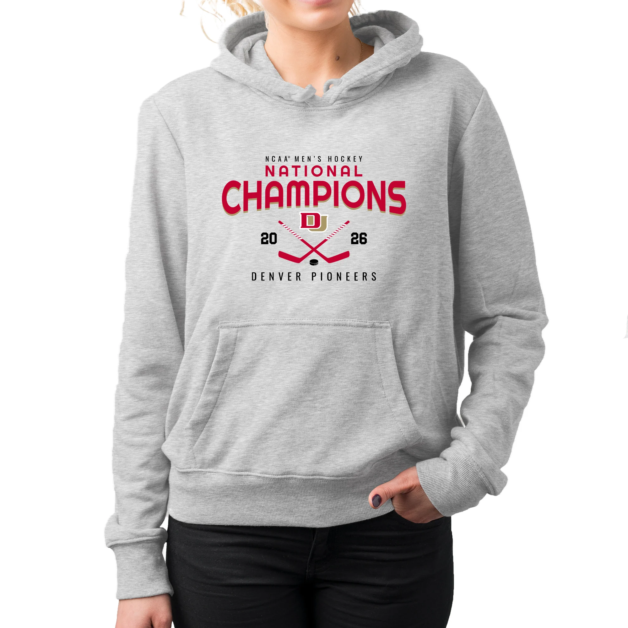 Denver 2026 Hockey National Champions Rounded Hoodie - Image 5